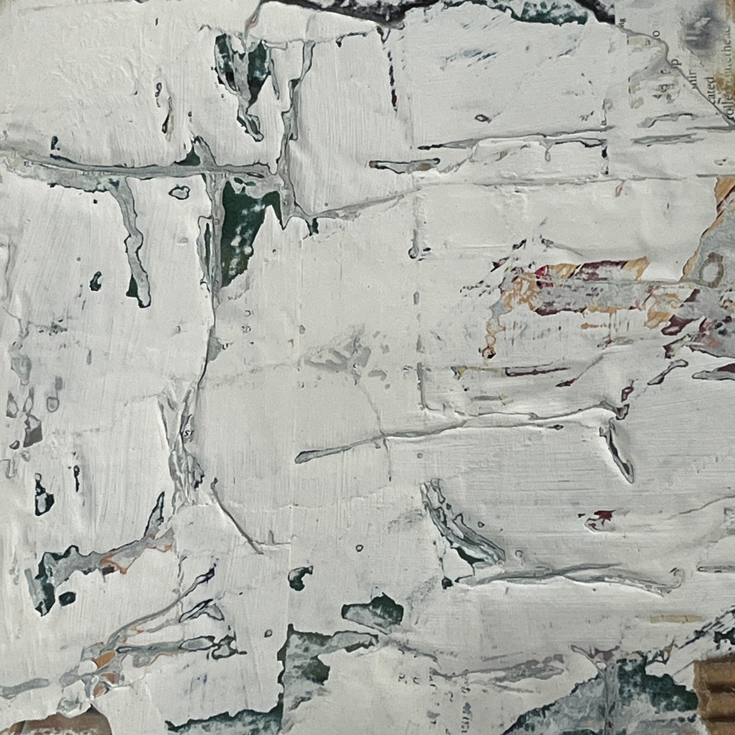 Original Mixed Media Modern Art Collage Painting 11x14 "Duty"