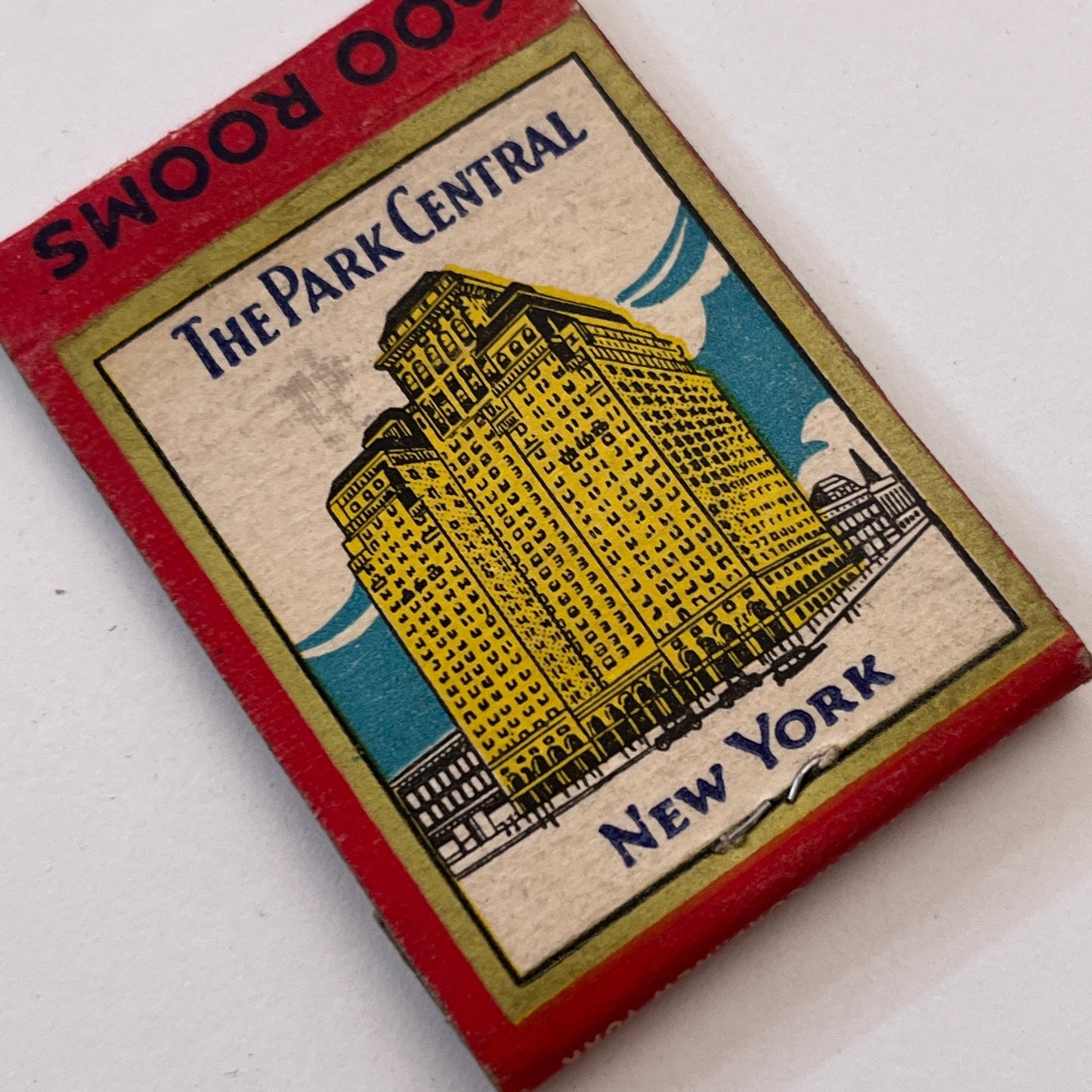 Hotel Park Central New York 7th Ave at 56th St Vintage Matchbook Cover TB8-MB3-5