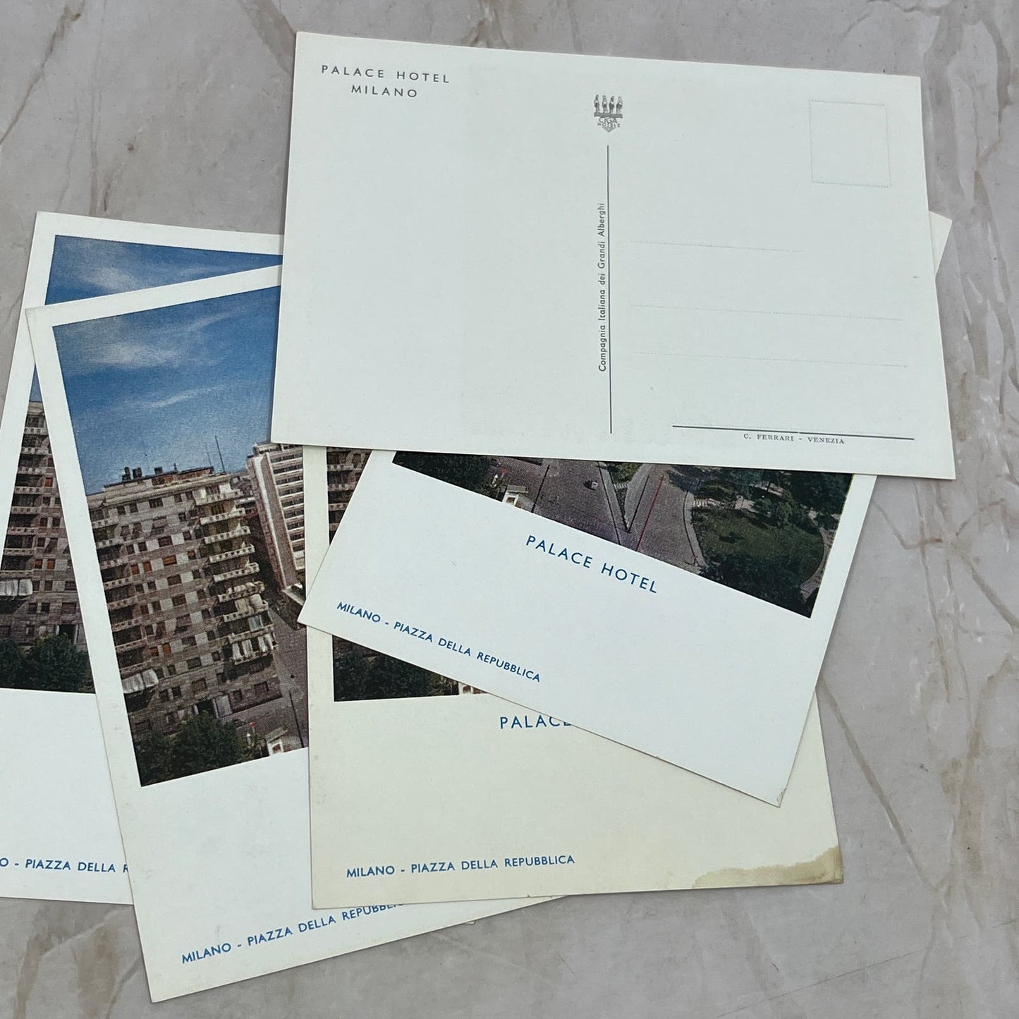 Palace Hotel Milan Italy Letterhead Blank Milano Piazza Della Repubblica TI9-P1