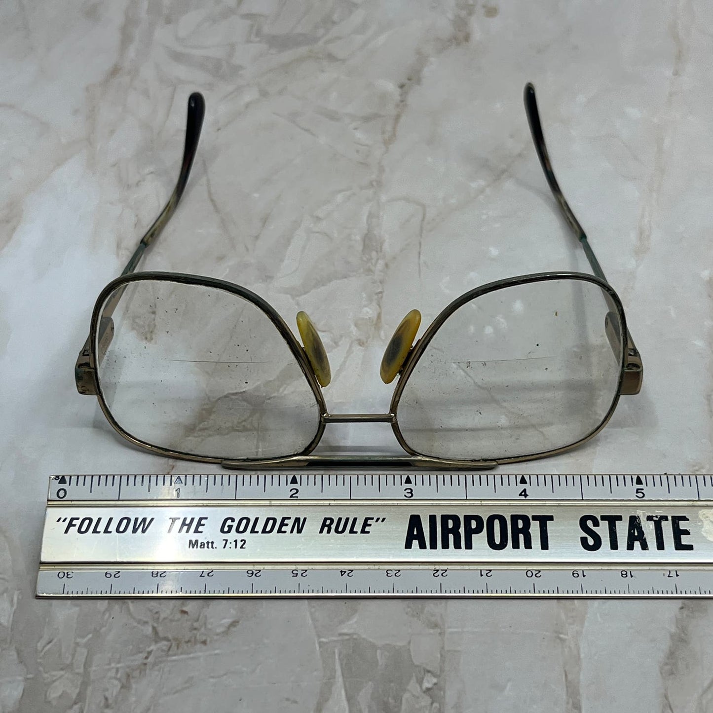 Retro Men’s Saiflo Gold Tone Aviator Sunglasses Eyeglasses Frames TD7-G6-1