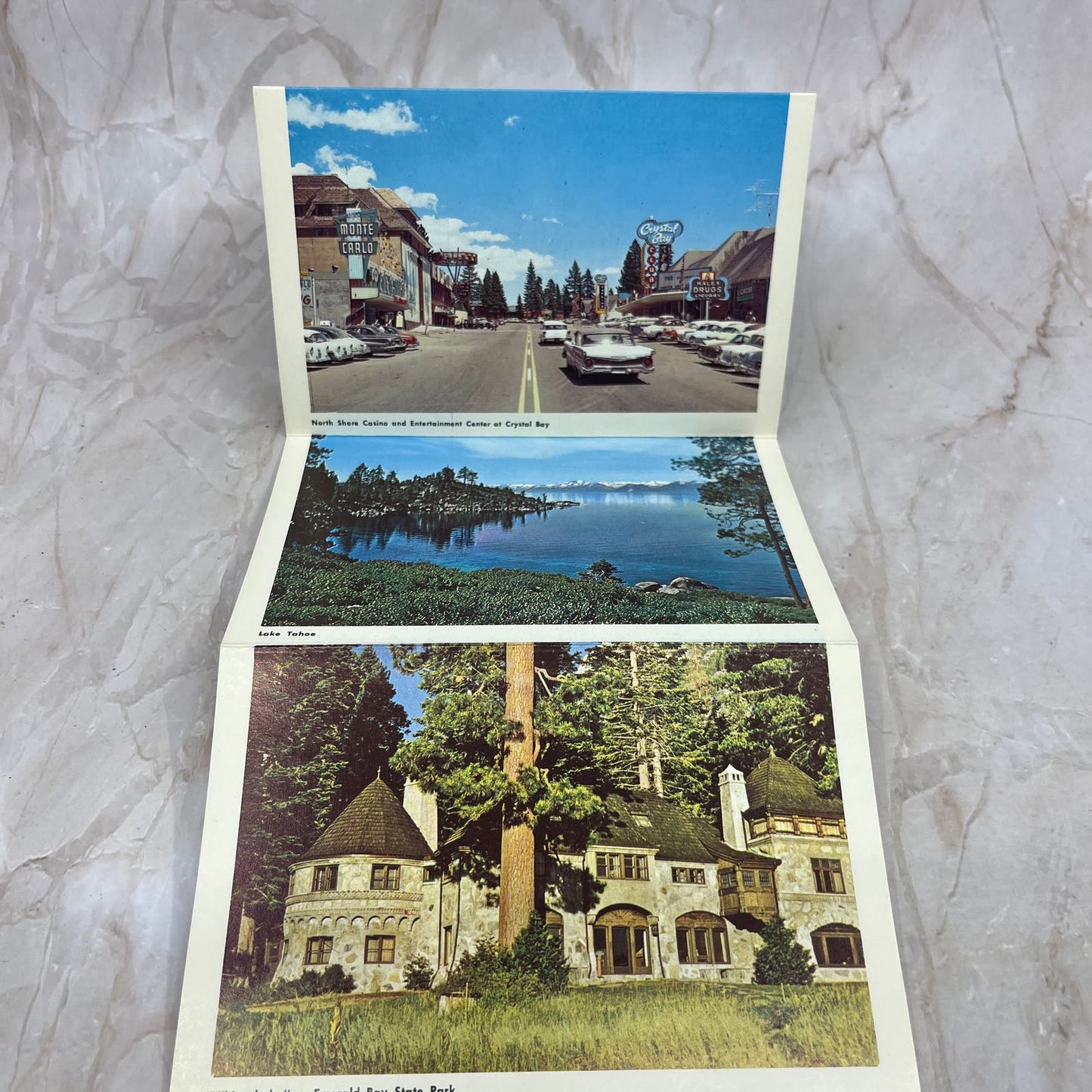Greetings from Lake Tahoe Vintage Souvenir Folder Book Views TI8-S2