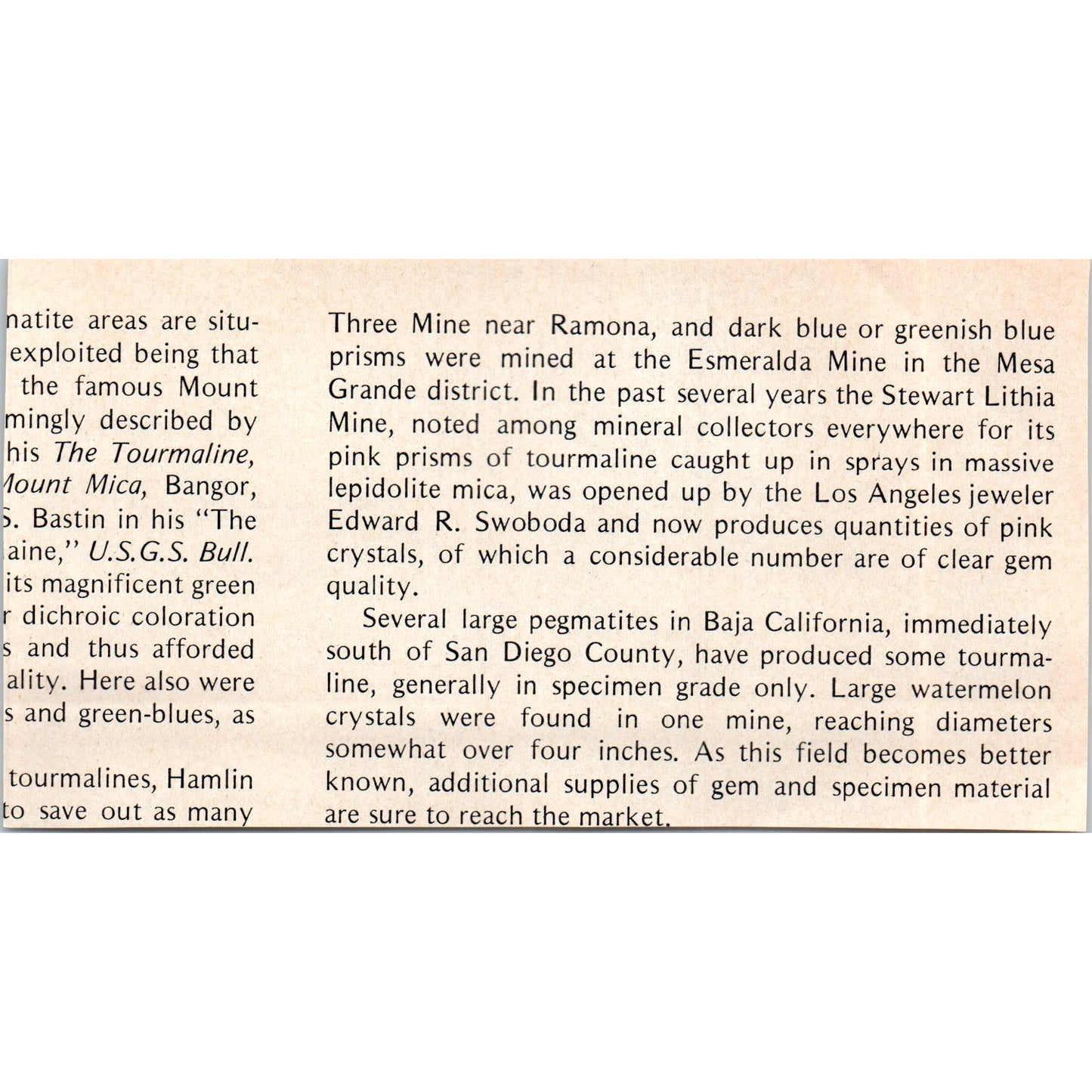 Old Fossils Company Los Angeles CA 1971 Magazine Ad AD8-R9
