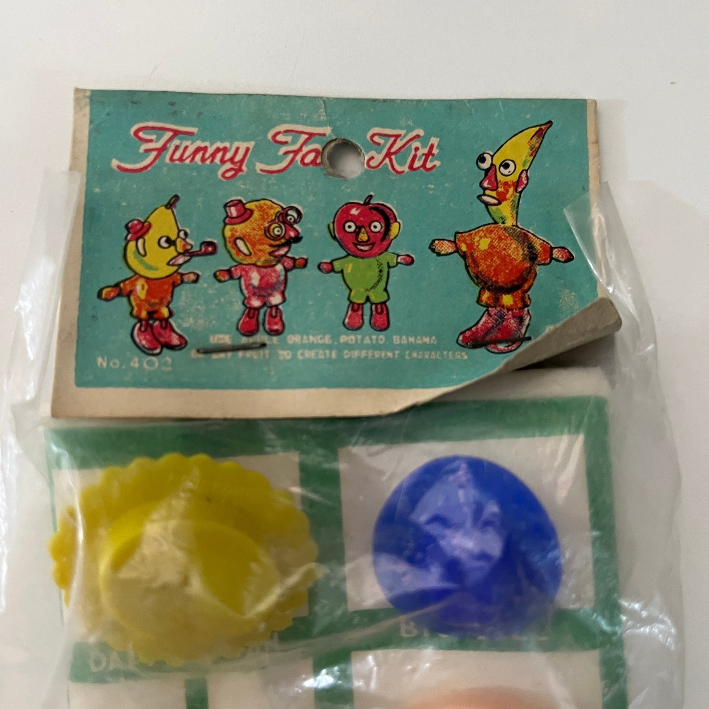 c1960 Toy Plastic Fancy Face Kit Potato Head Dimestore Toy NOS In Package TK3