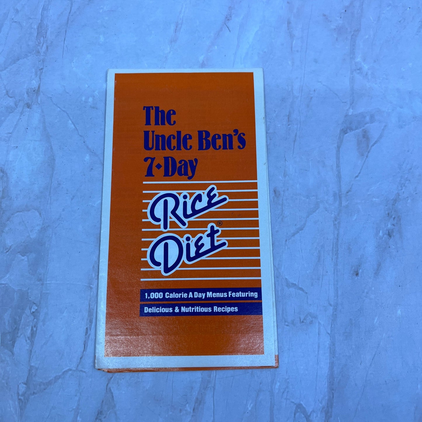 1985 Uncle Ben's 7 Day Rice Diet Recipe Guide Fold Out Pamphlet TG7-EK