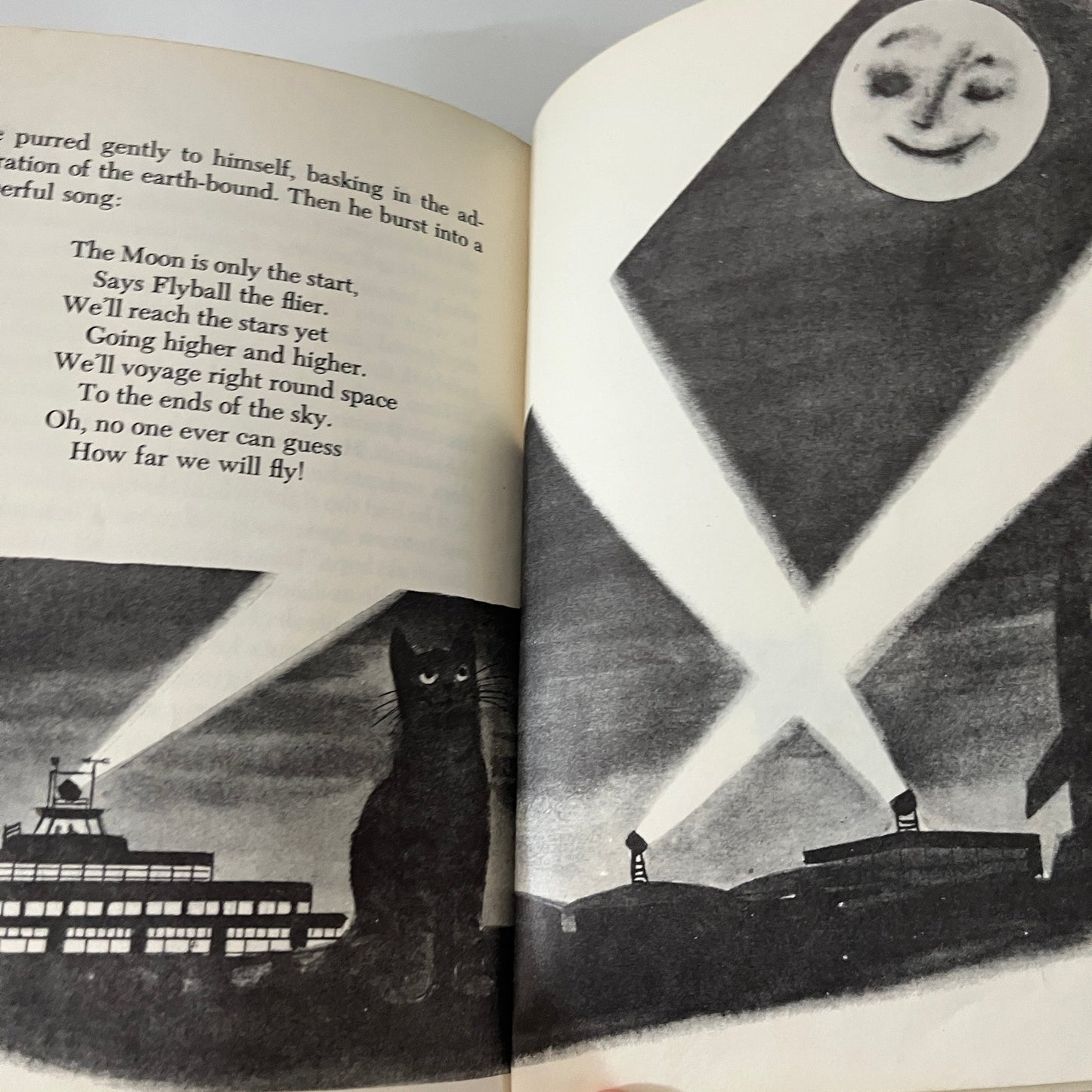 Vintage 1952 SPACE CAT by Ruthven Todd Hardcover Paul Galdone TK3