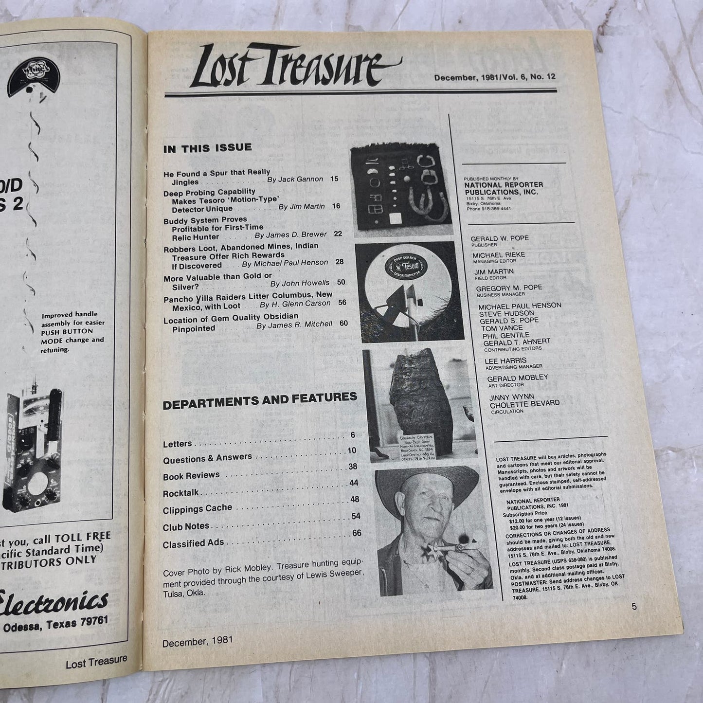 1981 Dec - Lost Treasure Magazine - Treasure Hunting Gold Prospecting M15