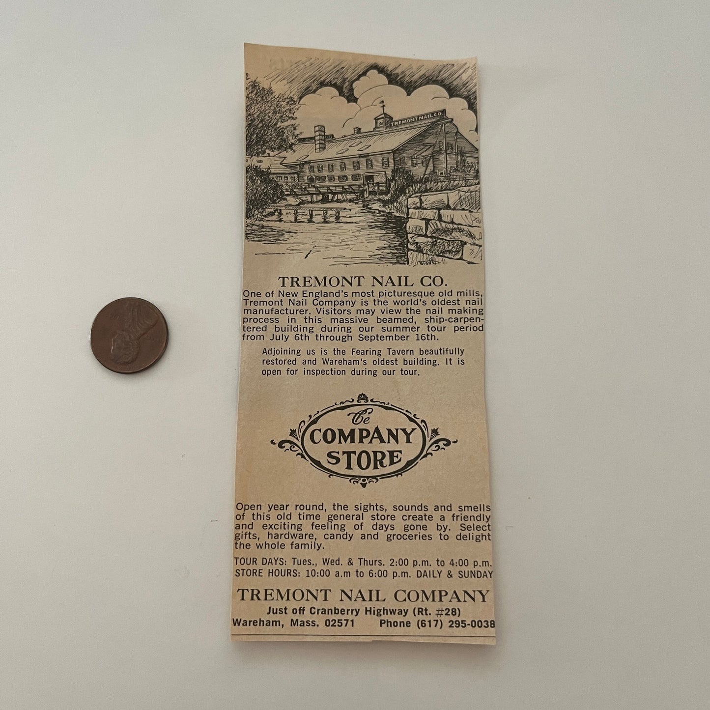 Tremont Nail Company The Company Store Wareham MA 1971 Magazine Ad SAG4-M3