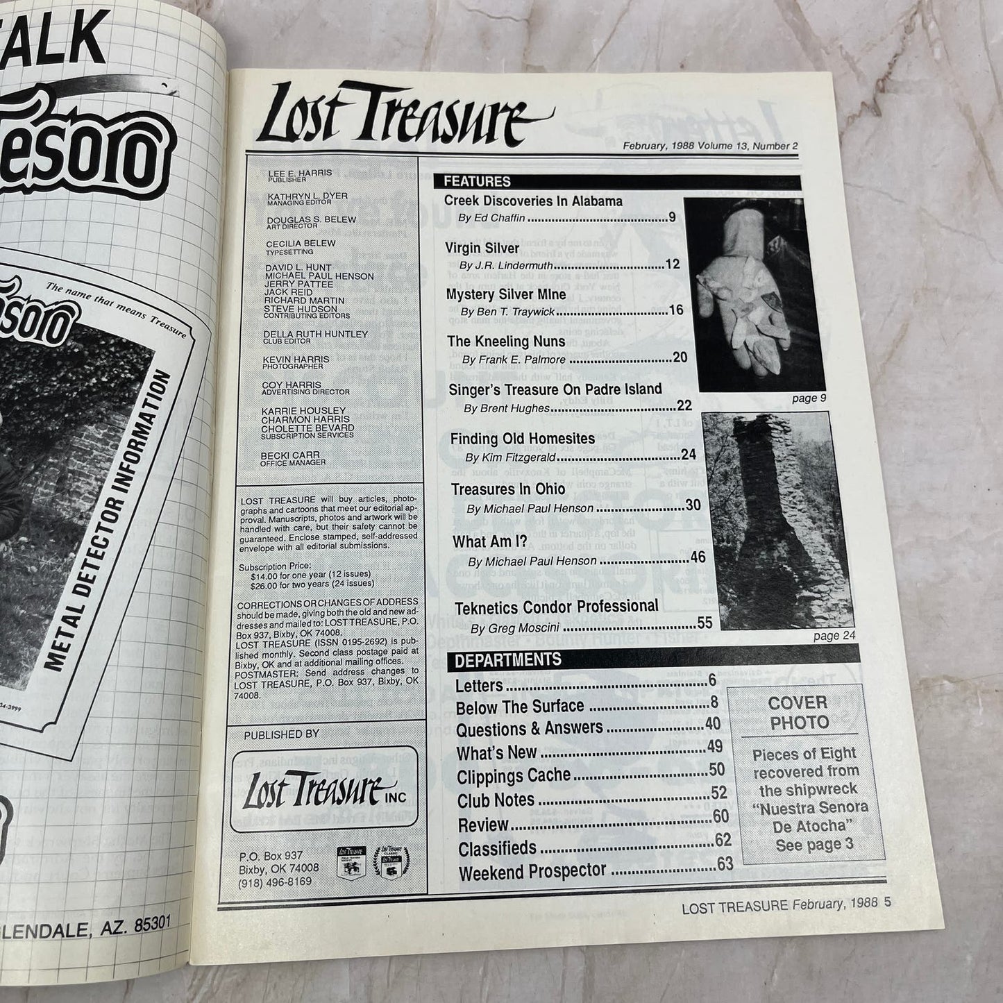 1988 Feb - Lost Treasure Magazine - Treasure Hunting Gold Prospecting M15
