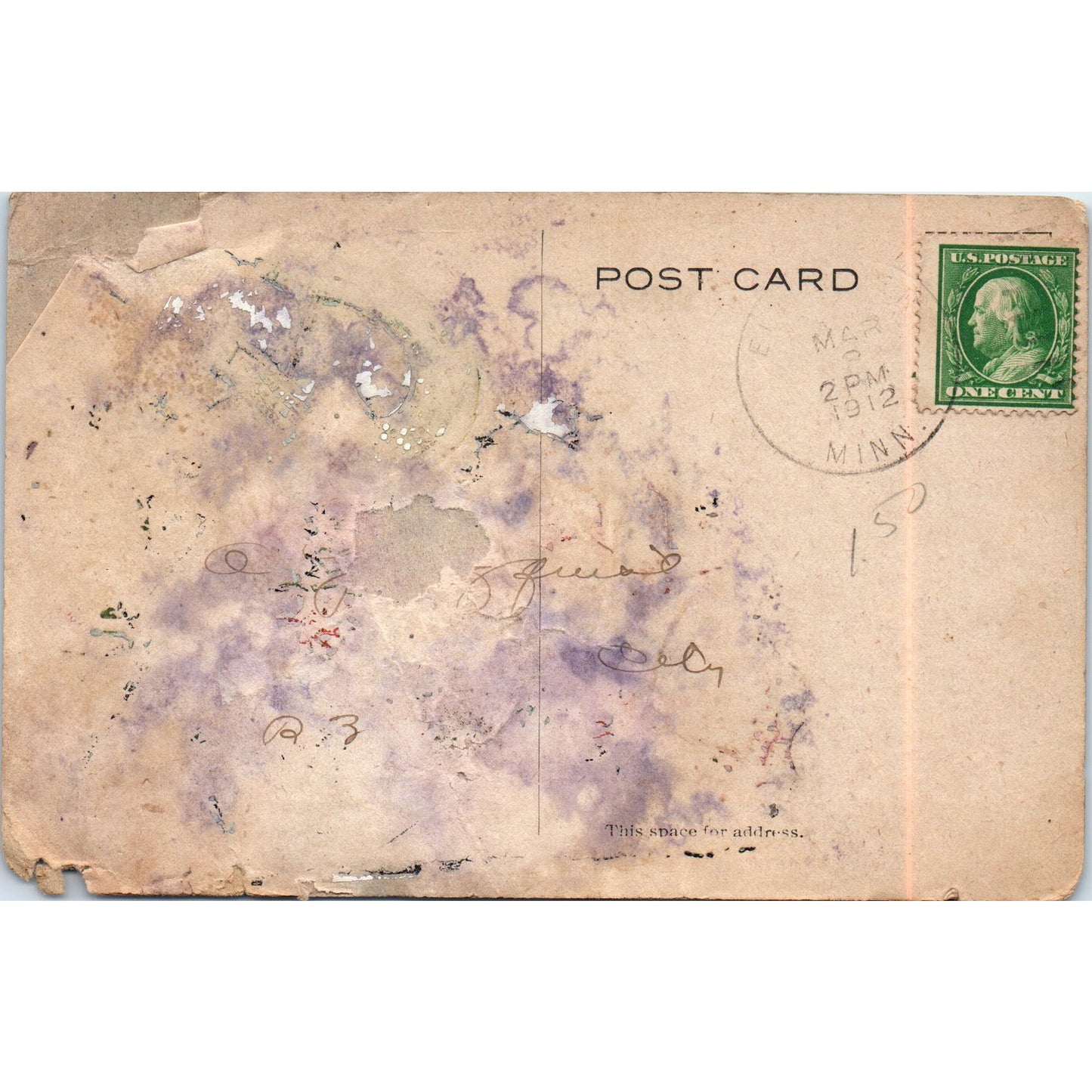 1912 The Bank of Elk River MN Postcard Blotter Enjoy Old Age TH9-SX1