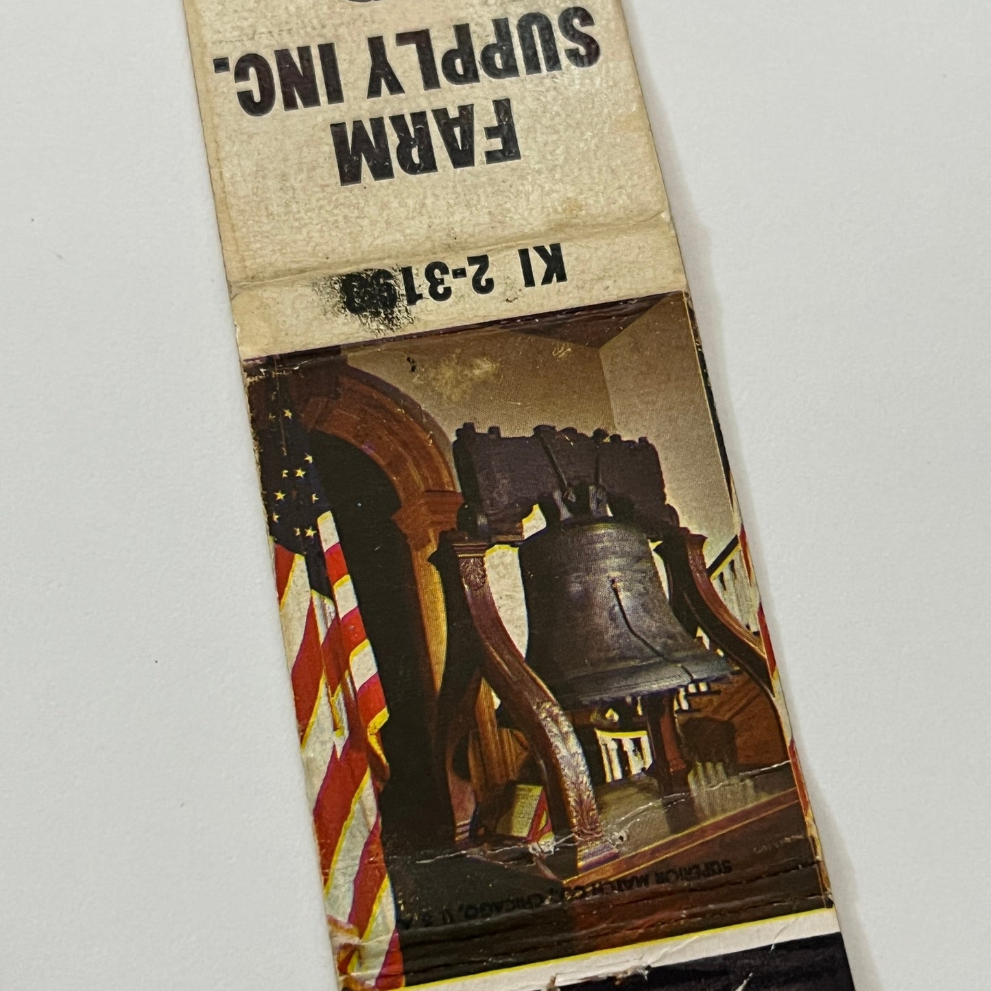 Farm Supply Inc Cheney KS Vintage Matchbook Cover TB6-MB1-14