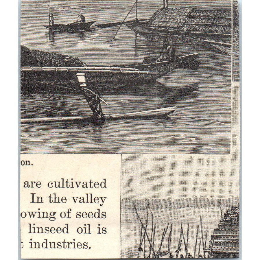 A Burmese Family 1901 Engraving AF2-P1