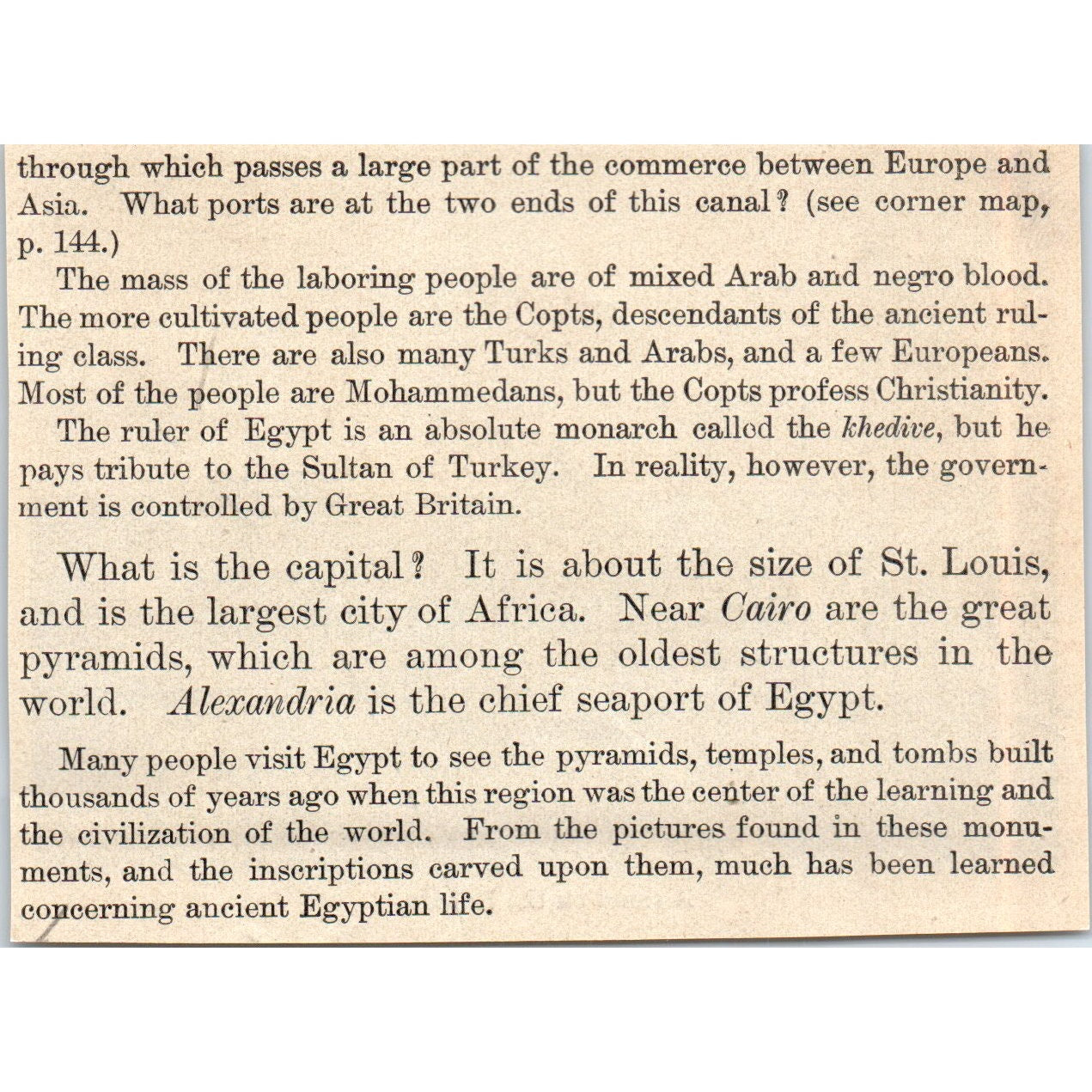 A Camp on the Sahara 1901 Engraving AF2-A6