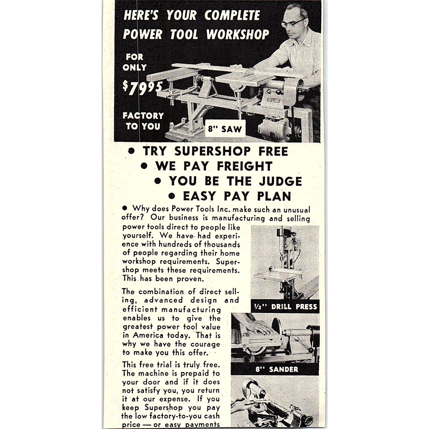 Airborne Sales Co Culver City CA War Surplus 1955 Ad AF9-6