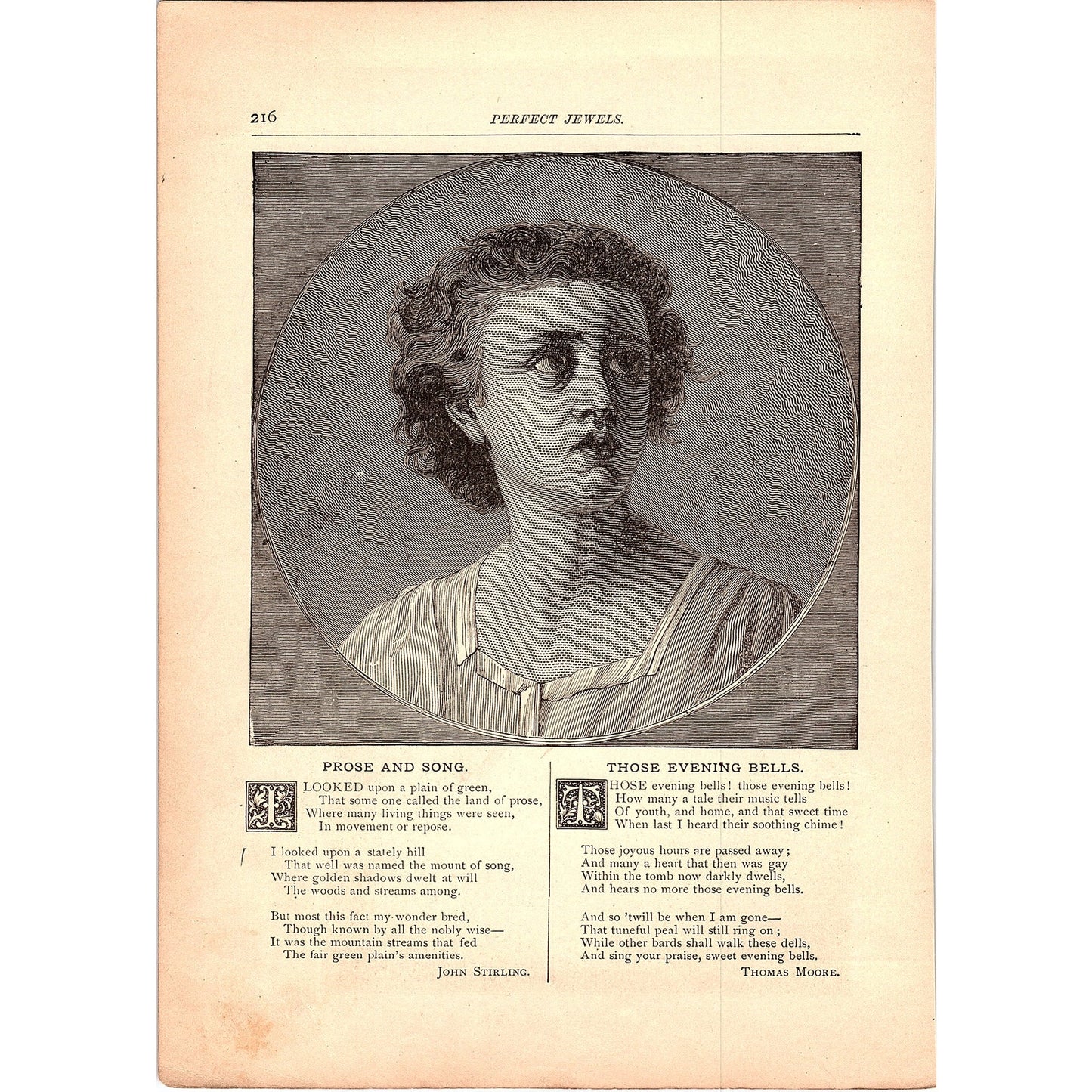 The Owl - Bryan W Proctor, Prose & Song John Sterling 1884 Poem TA5-CJ-2