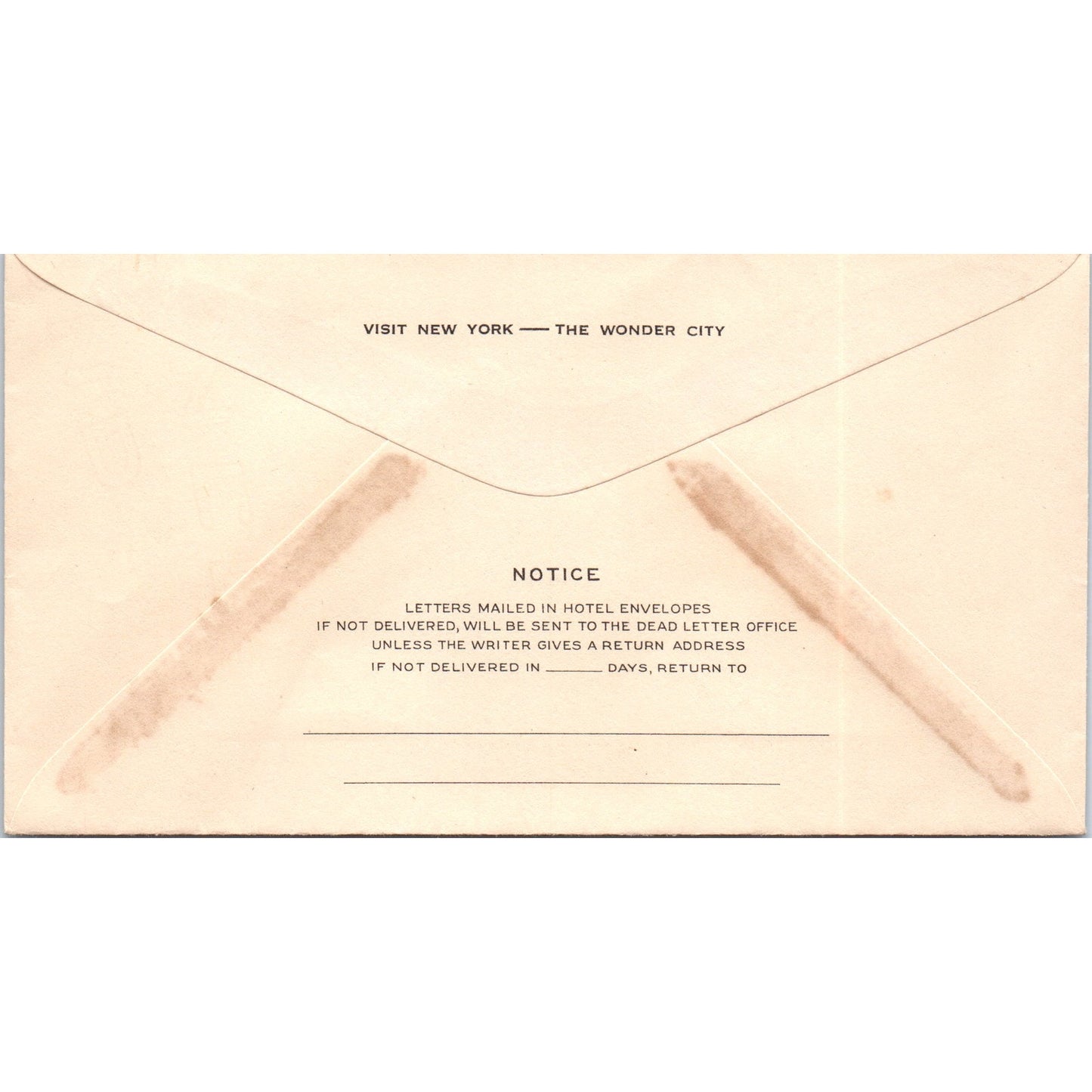 Hotel Holland New York Antique Envelope AD8-R4