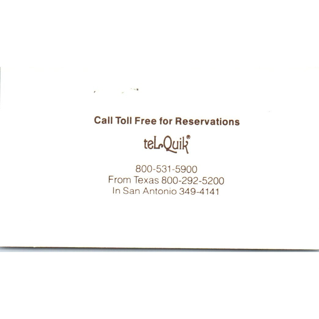 Dick & Shirley Kirsop Houston La Quinta Motor Inn Vintage Business Card SE3-B1