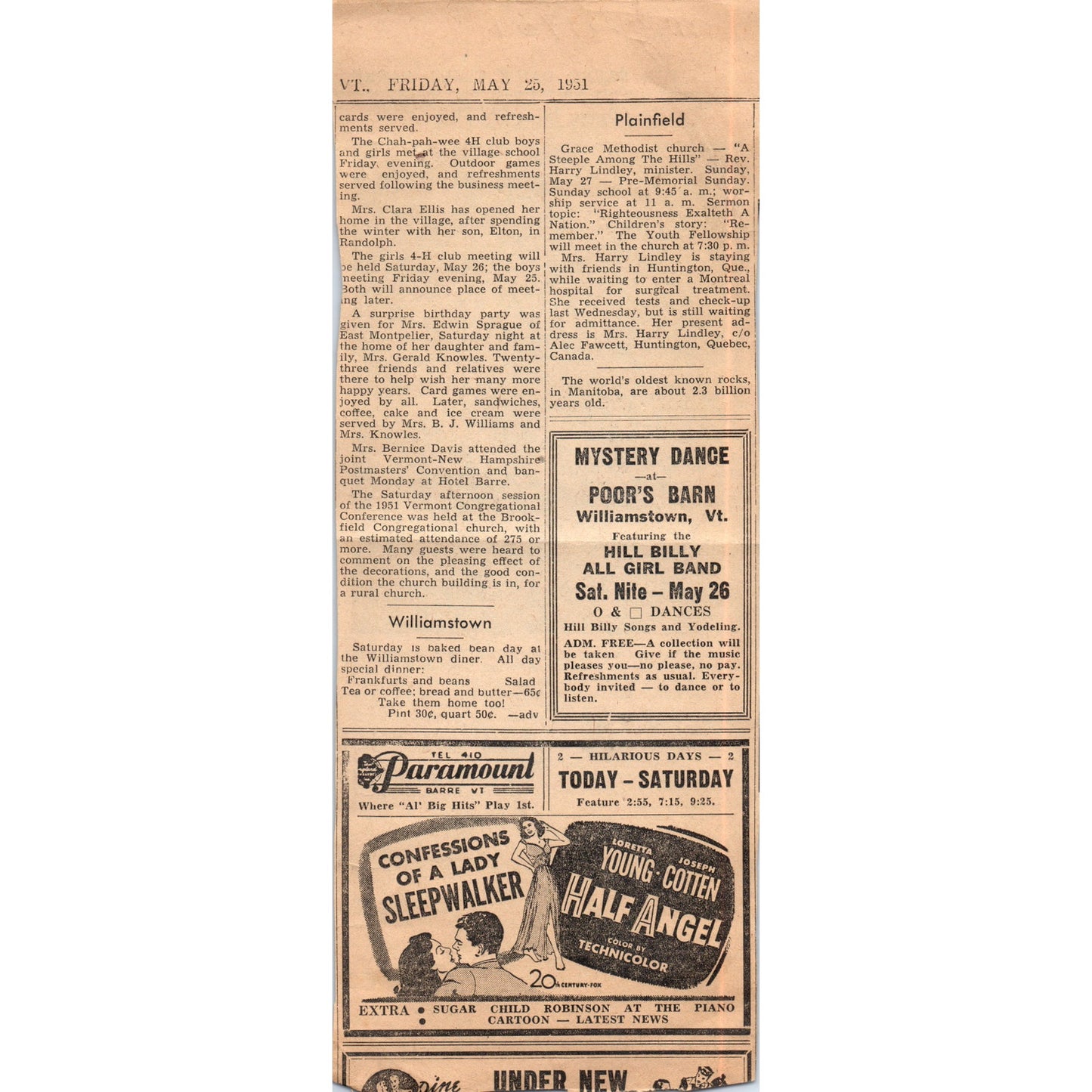 1951 News Clipping Quincy L. Perry to Join D.A. Perry Real Estate Agency AF7-E7
