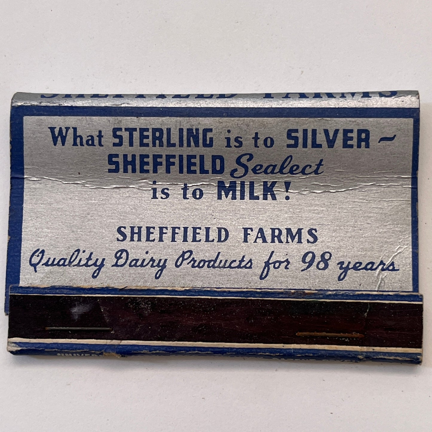 Sheffield Farms Milk Plant West 57th St Vintage Matchbook Cover TB8-MB3-9