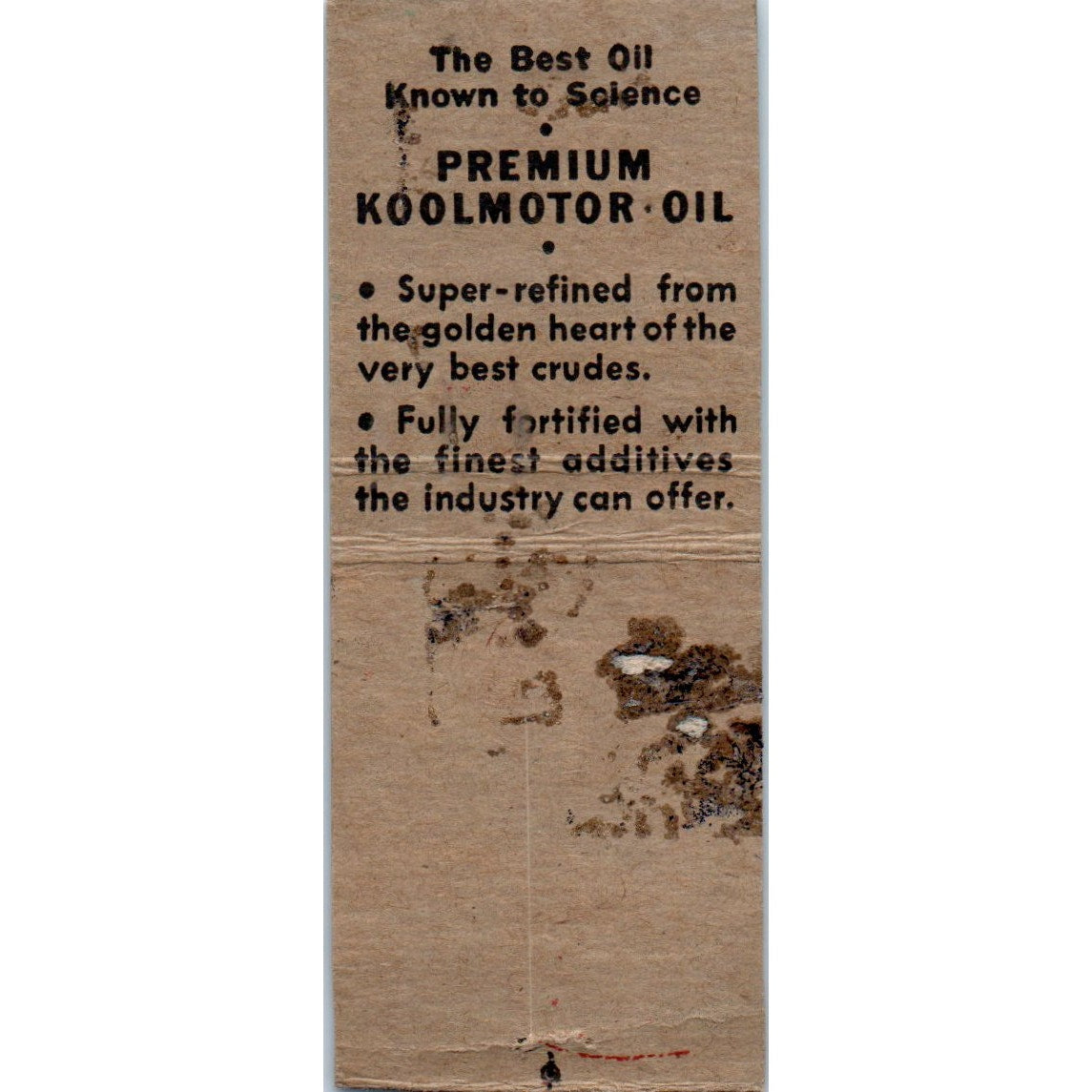 Cities Service Weinberger Trucking Koolmotor Oil Withee WI Vtg Matchbook SD2-Y11