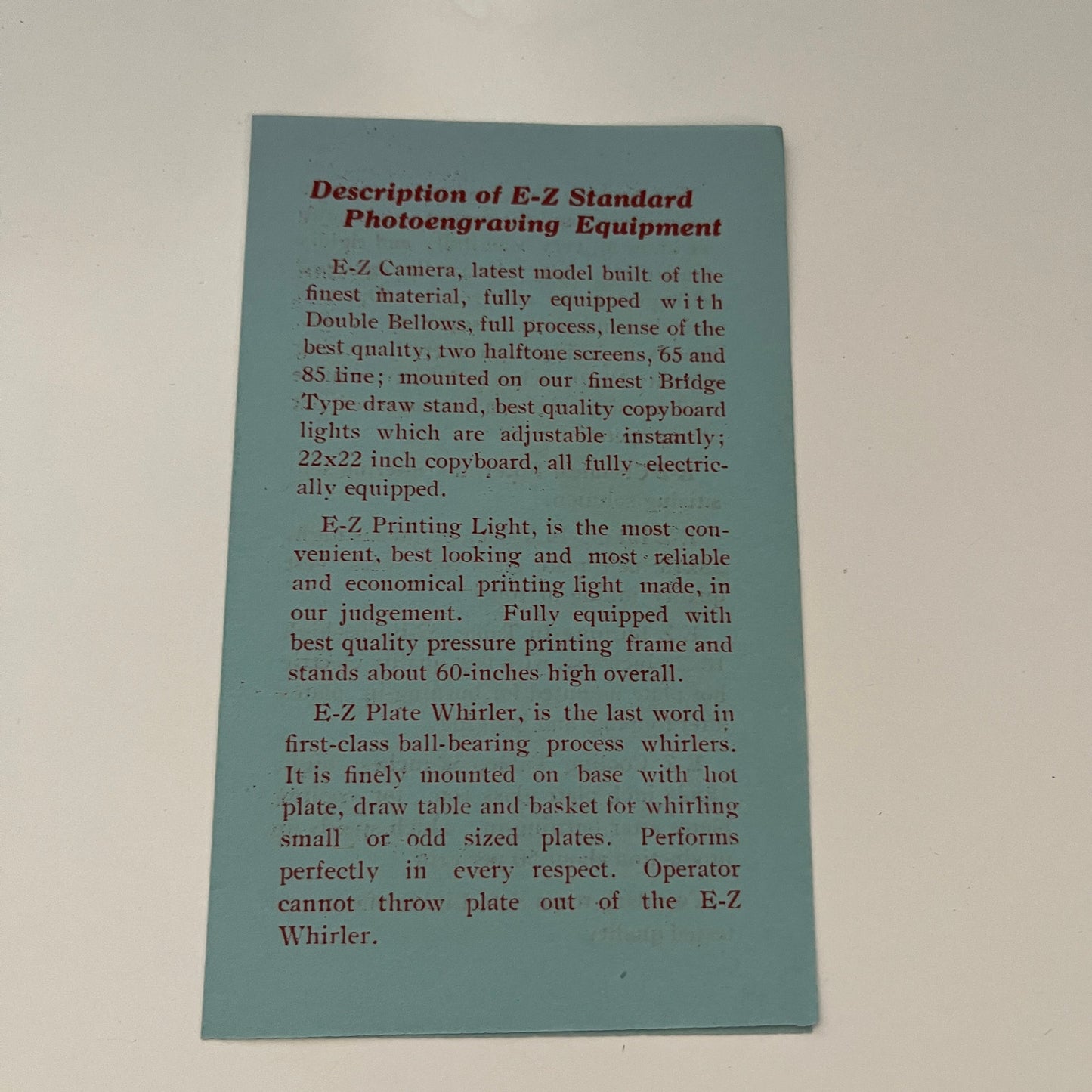 1938 E-Z Engraving Co Sales Material Packet Texarkana Texas B1