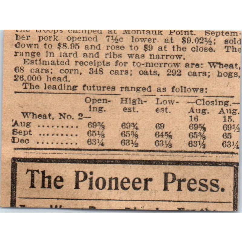 North German Lloyd Fast Express Service St. Paul 1898 Newspaper Ad AF2-Q4