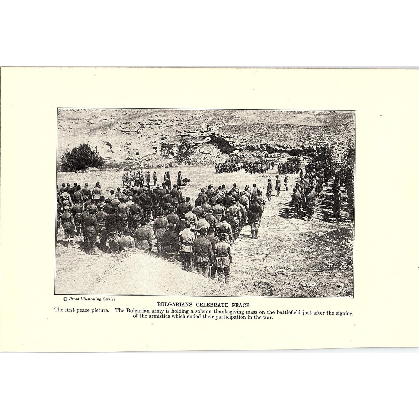 American Colored Soldiers in Alsace / Bulgarians 1919 WWI Print AG1-1