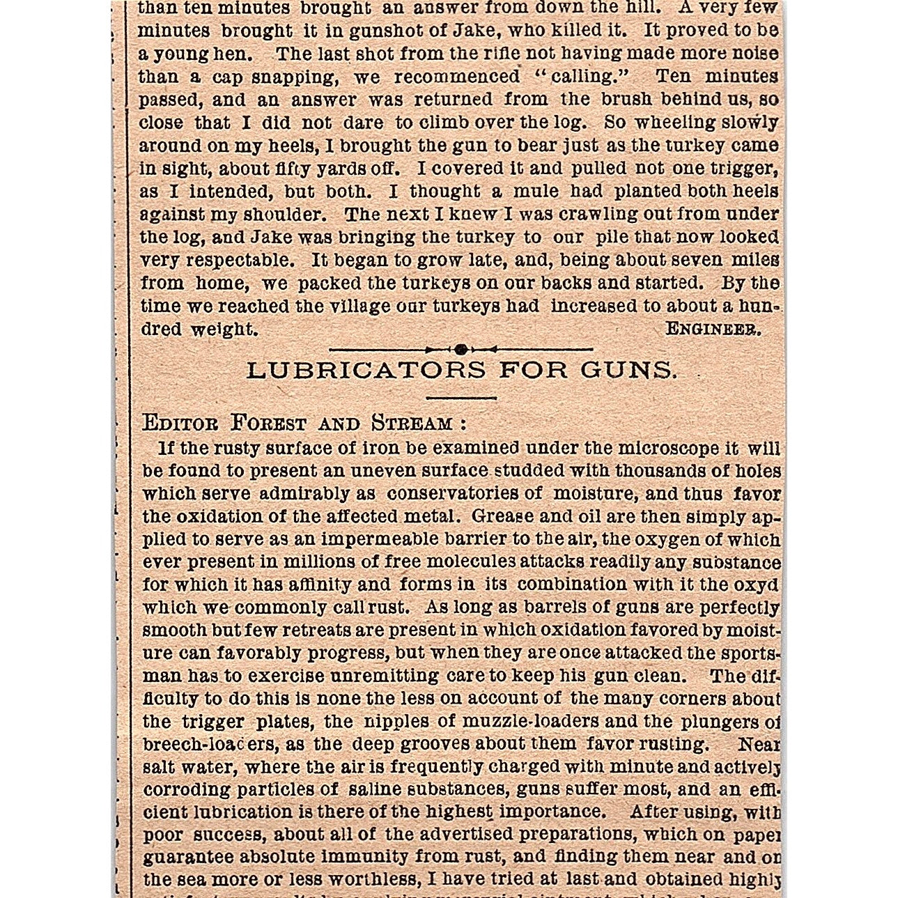 American Guns - W.H. Baker Guns Syracuse NY 1878 Article AG2-H3
