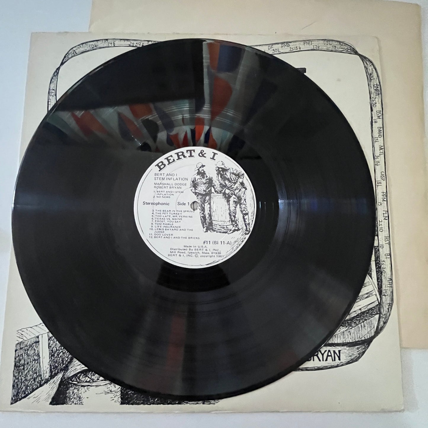 Marshall Dodge & Robert Bryan - Bert And I Stem Inflation - Vinyl LP Record TK3