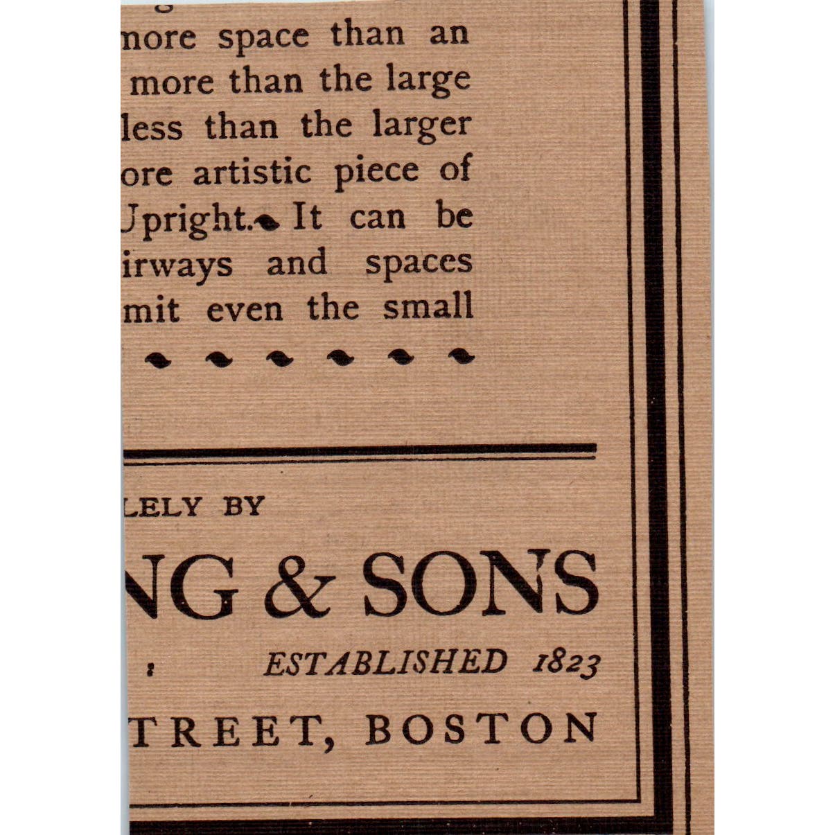 Braun's Carbon Prints Braun Clement & Co NY c1905 Victorian Ad AE9-MA7