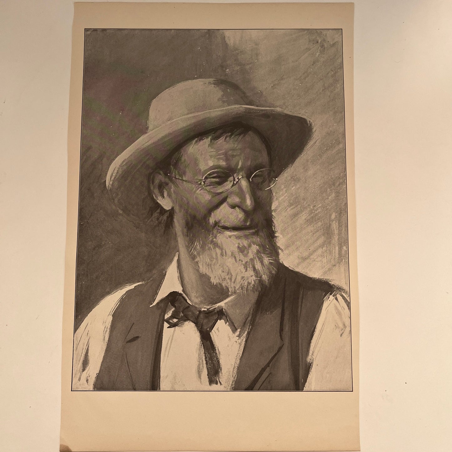 Dionysius Perkins - Portrait - Original 1904 A.B. Frost Art Print V26-4