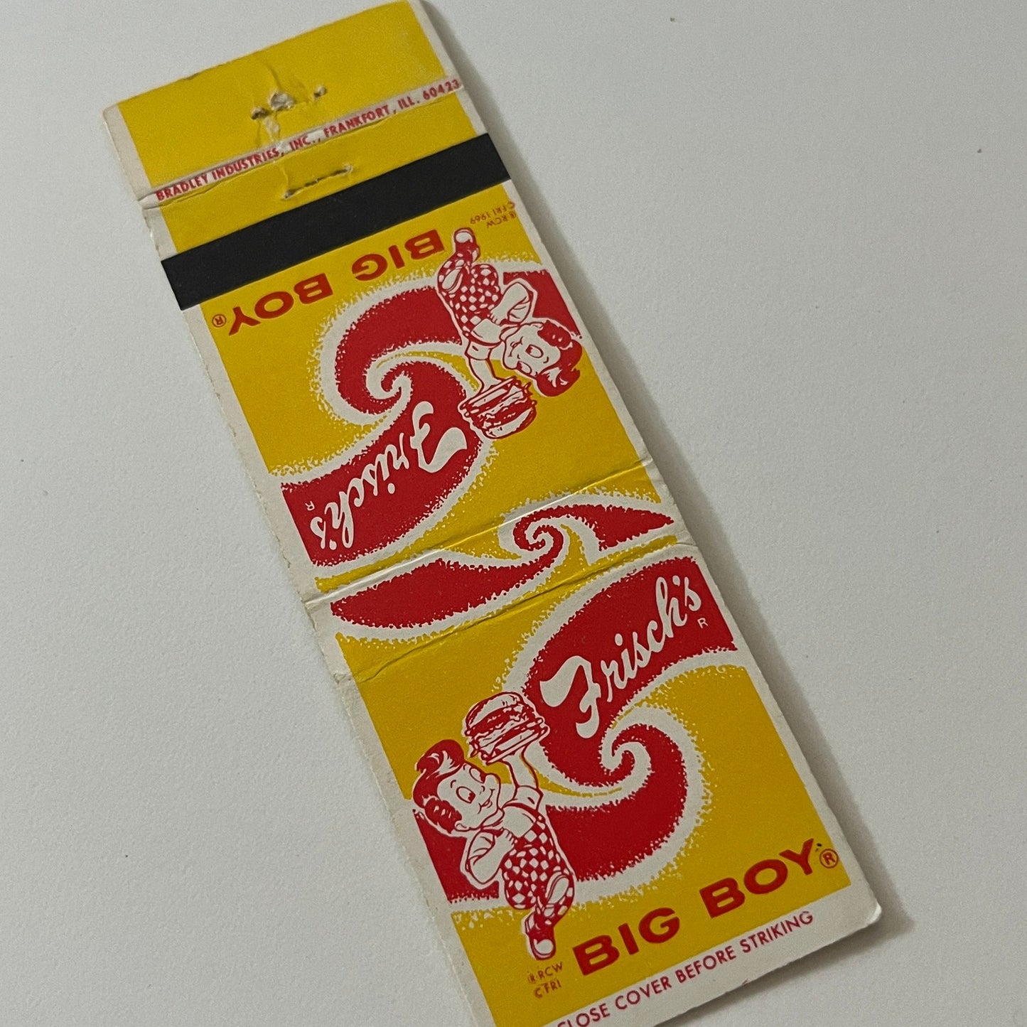 Frisch's Big Boy Restaurant Vintage Matchbook Cover TB6-MB2-5
