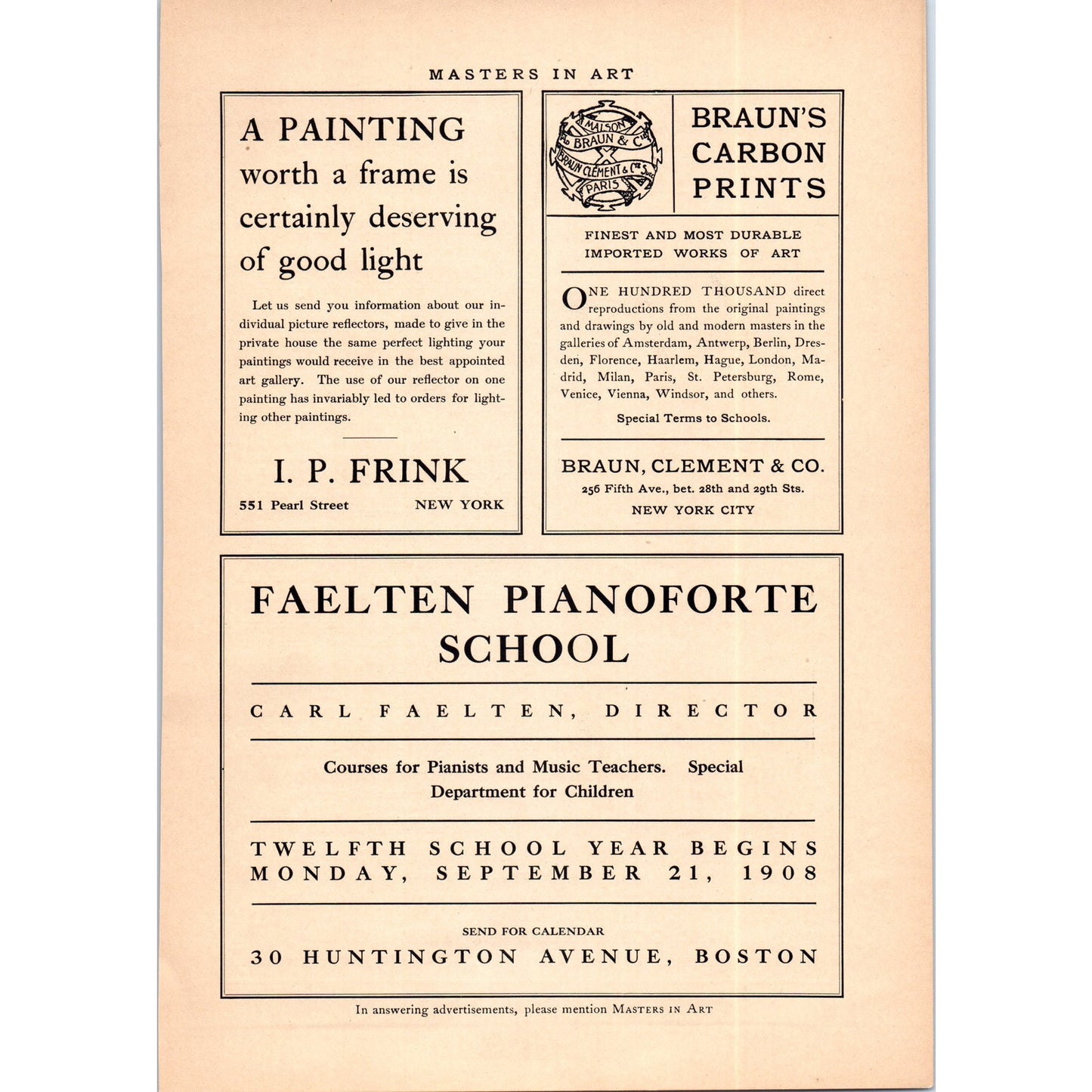 NY Assoc For Improving Condition of the Poor R. Fulton Cutting 1908 Ad AB8-MA13