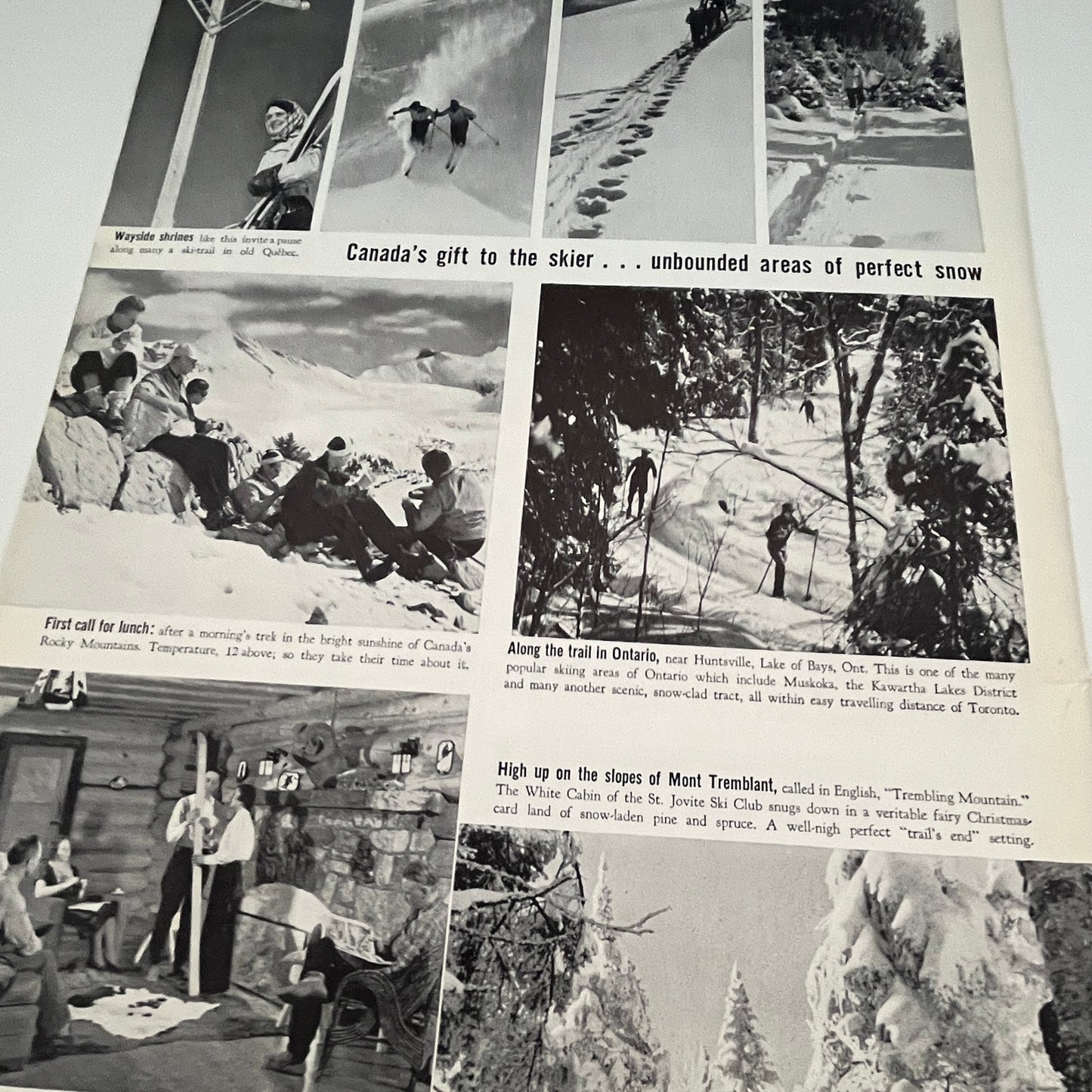 Canada's Gift to the Skier 1941 Magazine Picture SV1-4