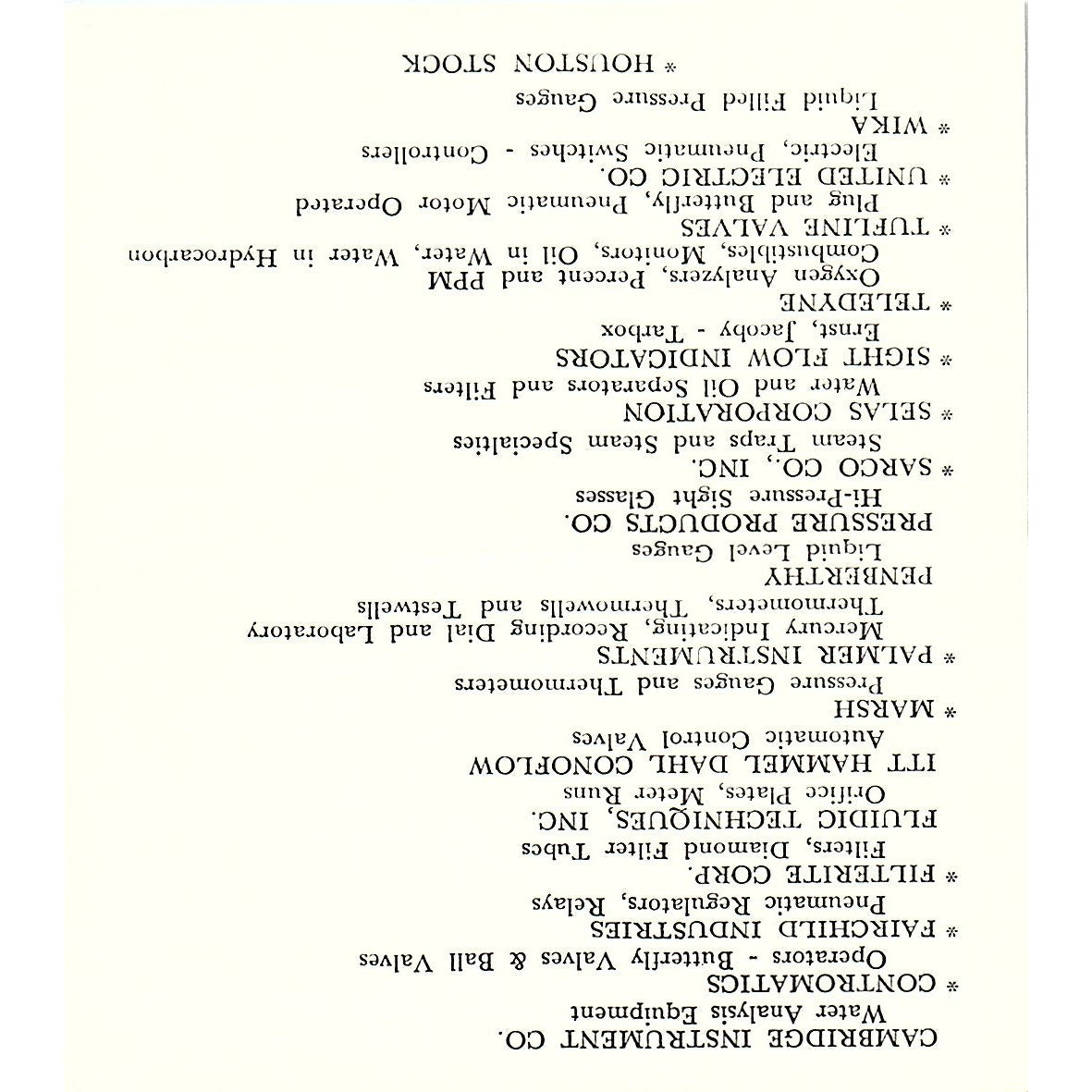 Esch & Associates Inc M. R. Pete Turner Houston TX Vintage Business Card SB4-B10