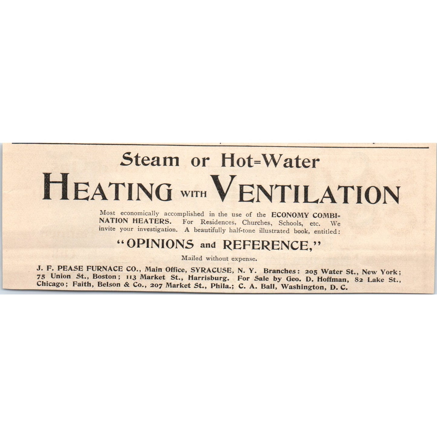 Spence Hot Water Heater National Hot Water Heater Co 1892 Magazine Ad AK6-H1