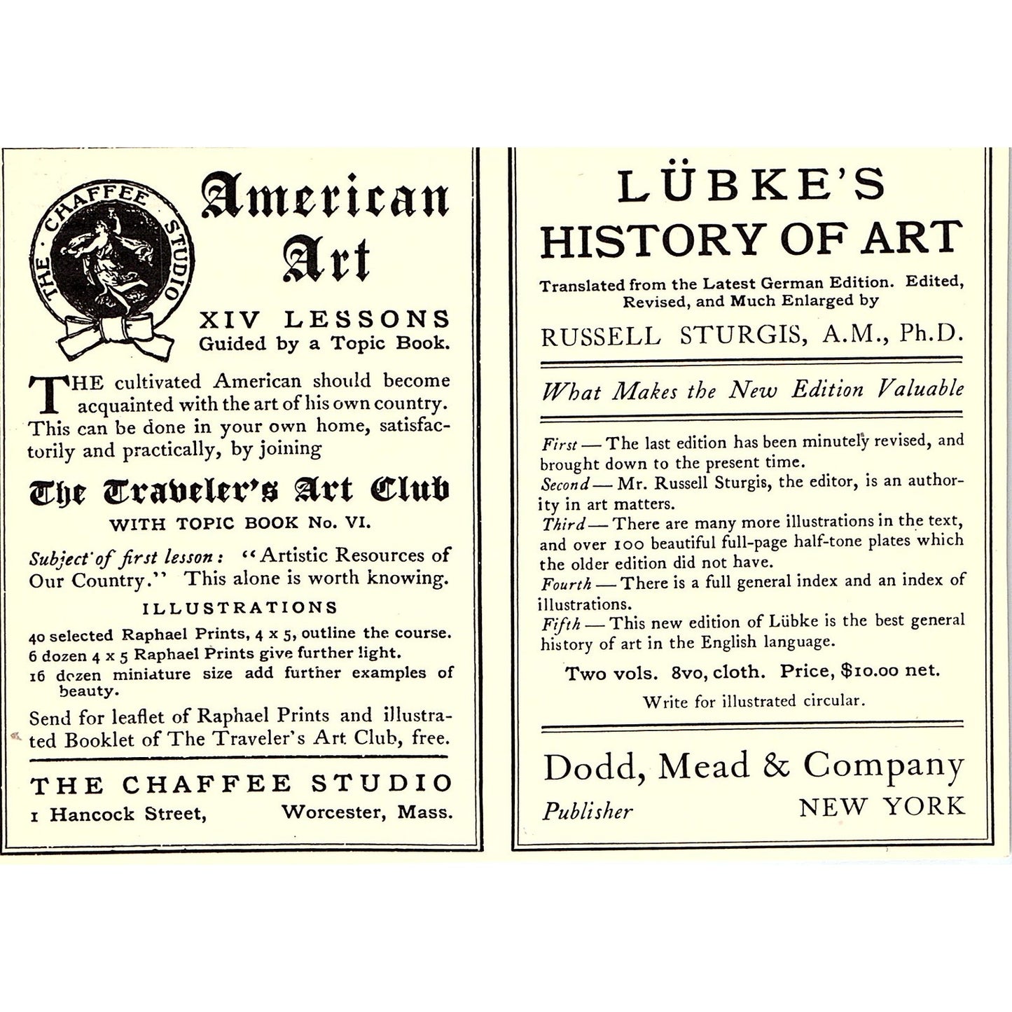 The Cobb-Eastman Company Handmade Furniture Boston - 1904 Ad AF4-6