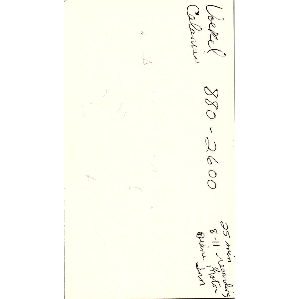 Thornton M Stewart CPA Pannell Kerr Forster Houston Vintage Business Card SD9-B1