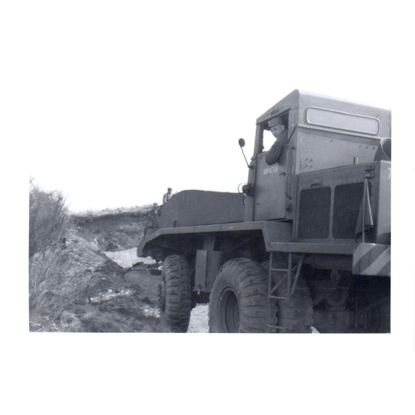 US Soldier Joe Juriga in Army Vehicle Postwar Germany c1954 Army Photo AF1-AP6
