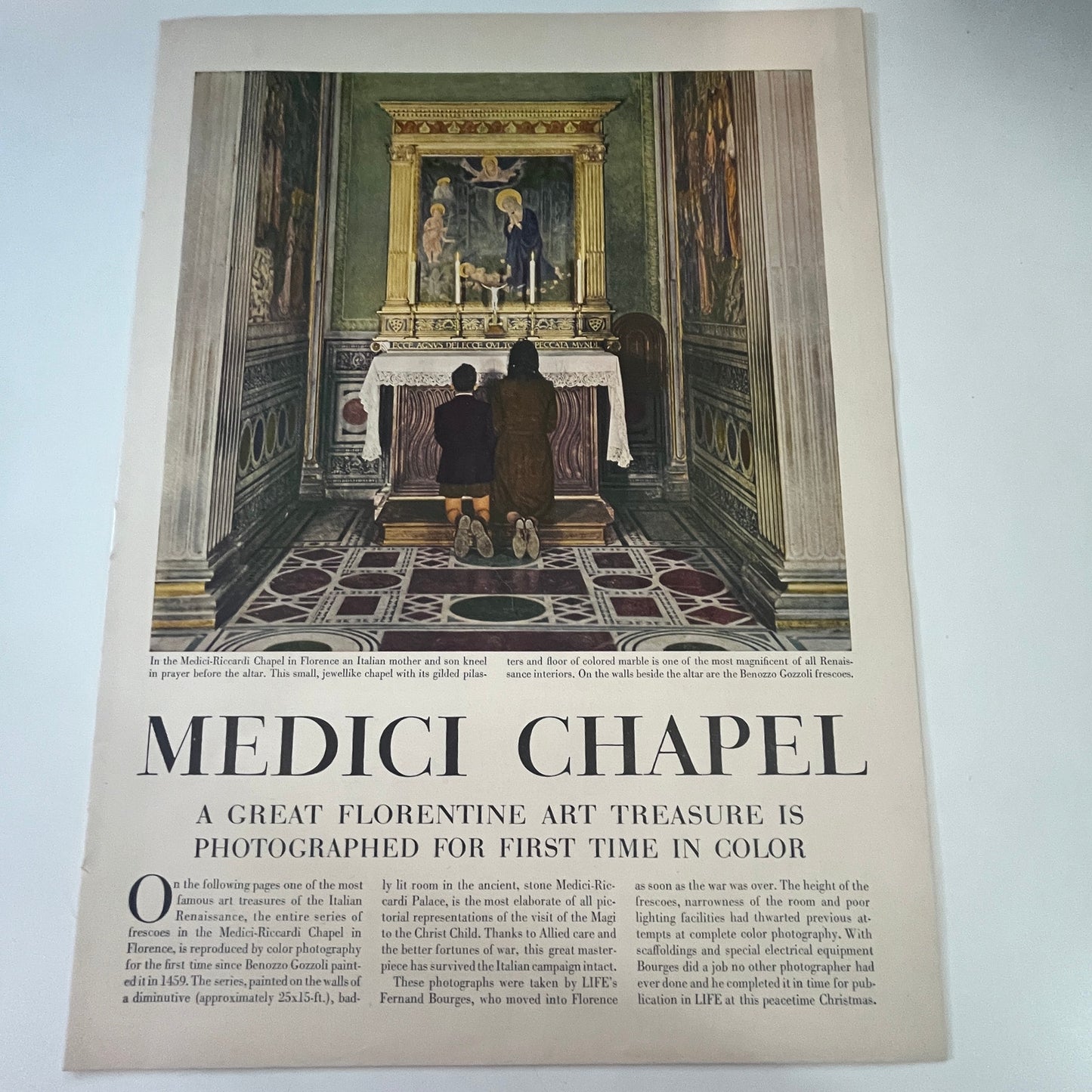 Medici Chapel Photographed for First Time 4 Pages 1940s WWII Era Article V29-5