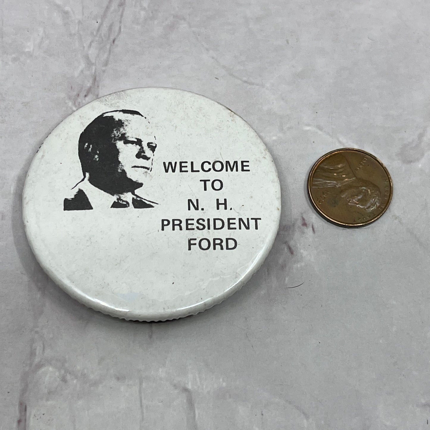 Welcome to NH President Ford Vintage Pinback Button TC5-PB