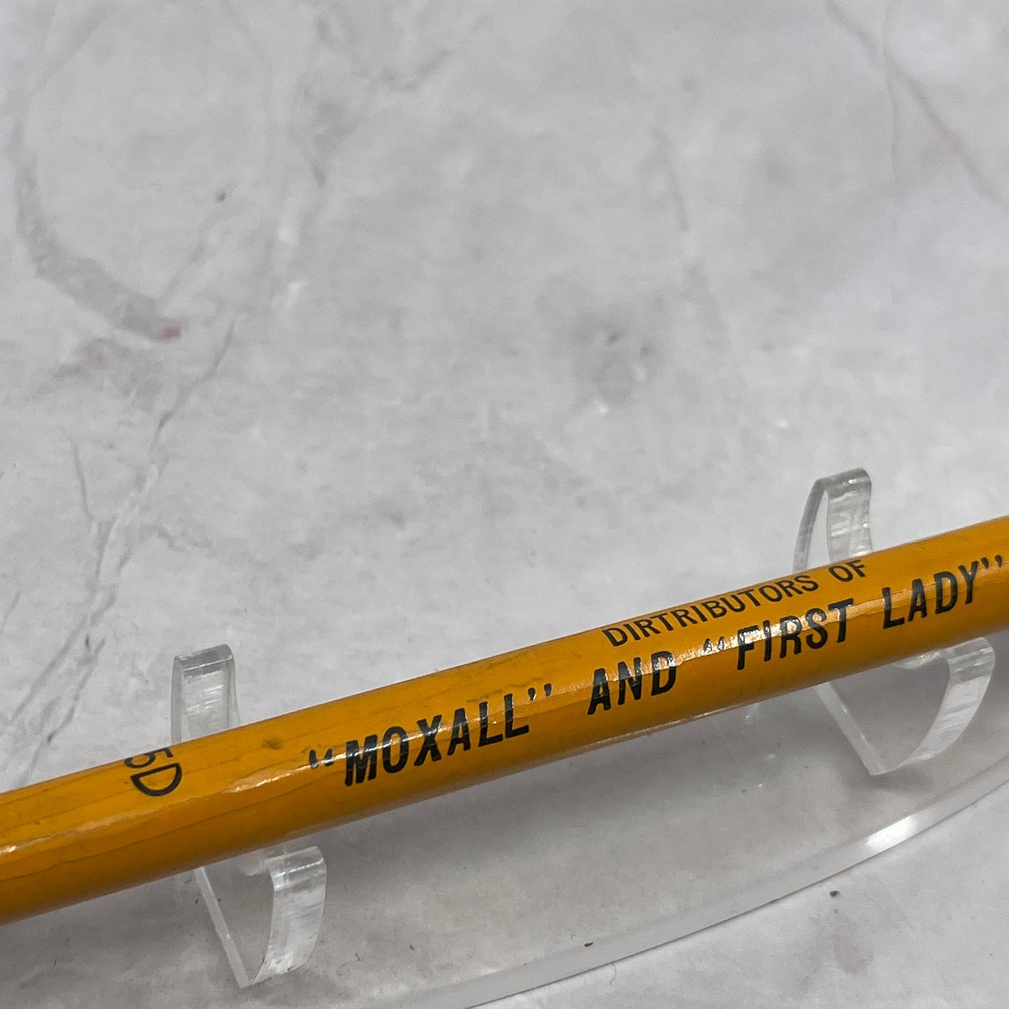 Vtg Silver Mill Farmers Association Moxall First Lady 75D Jumbo Pencil TC5-PN2