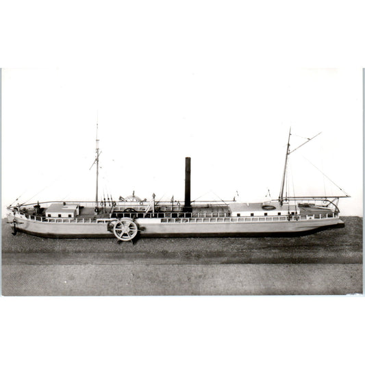 1960s Model of Steamship Clermont Marine Museum New York Vintage Postcard PE2