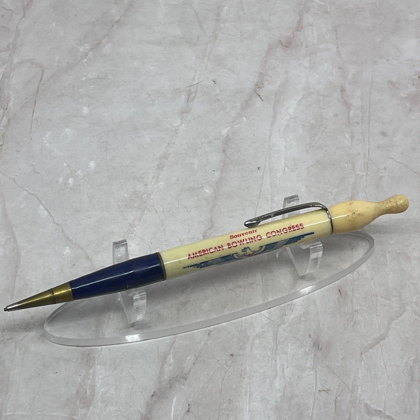 1951 American Bowling Congress St. Paul MN Vintage Mechanical Pencil SB8-Y1