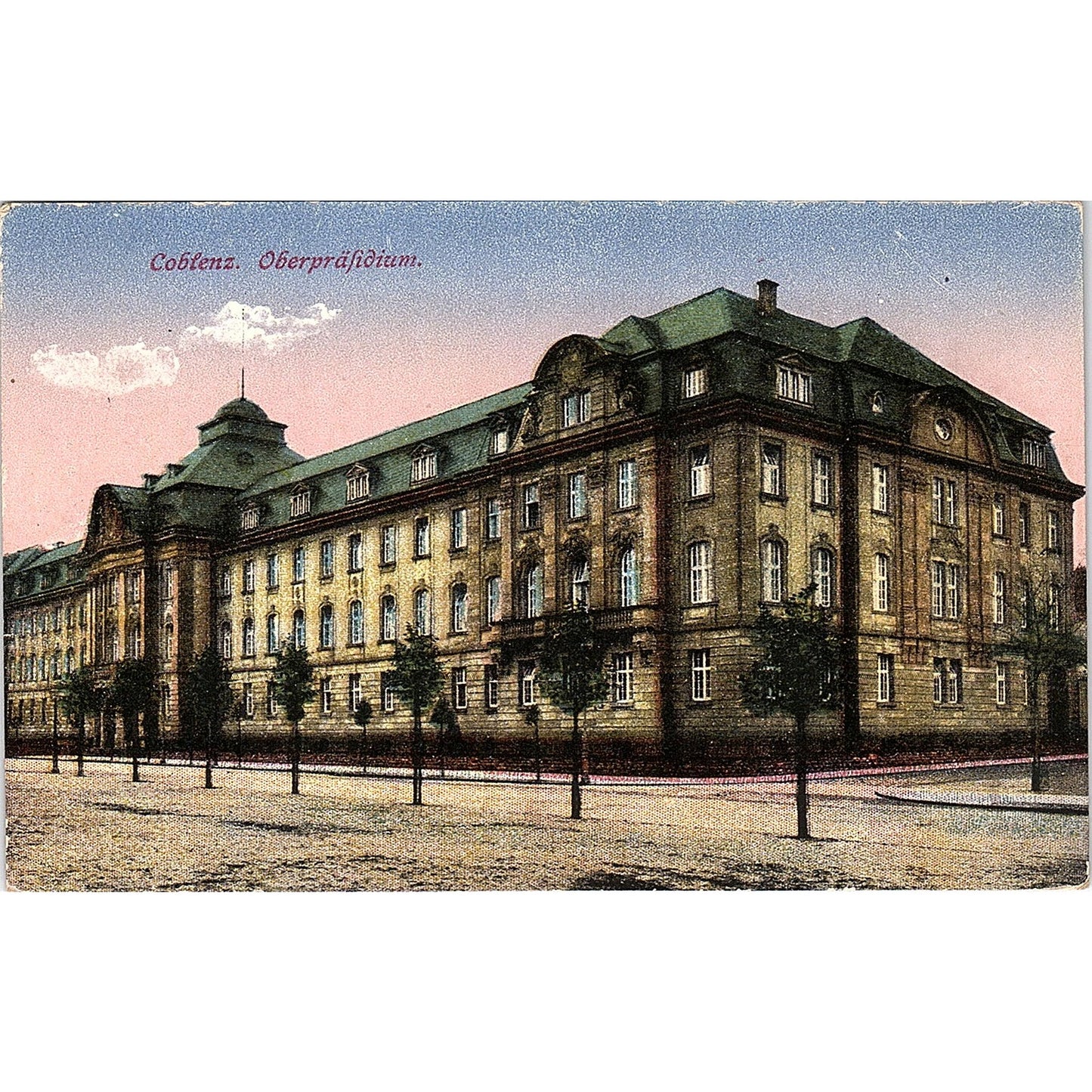 Coblenz Oberpräsidium German Antique Postcard PE9