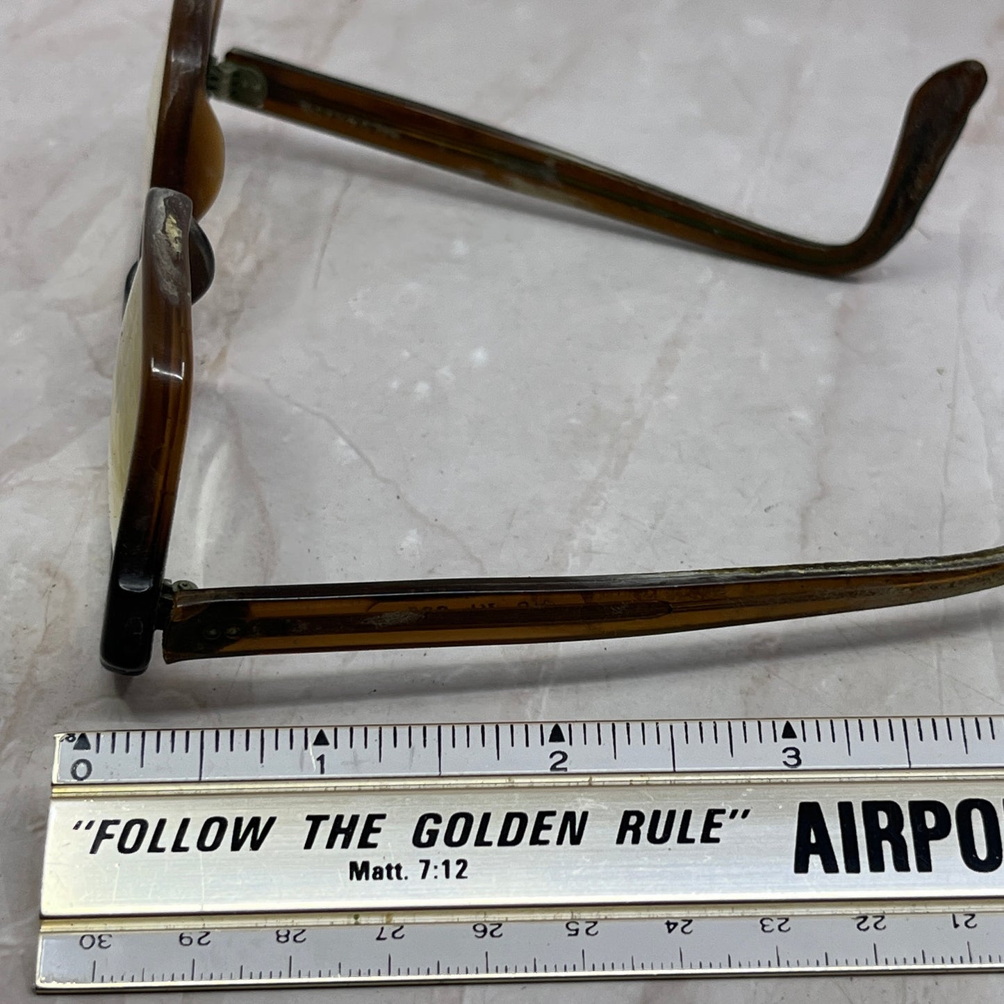 Retro USS Halo Military Glasses 4 1/2-5 3/4 Sunglasses Eyeglasses Frame TG7-G4-1