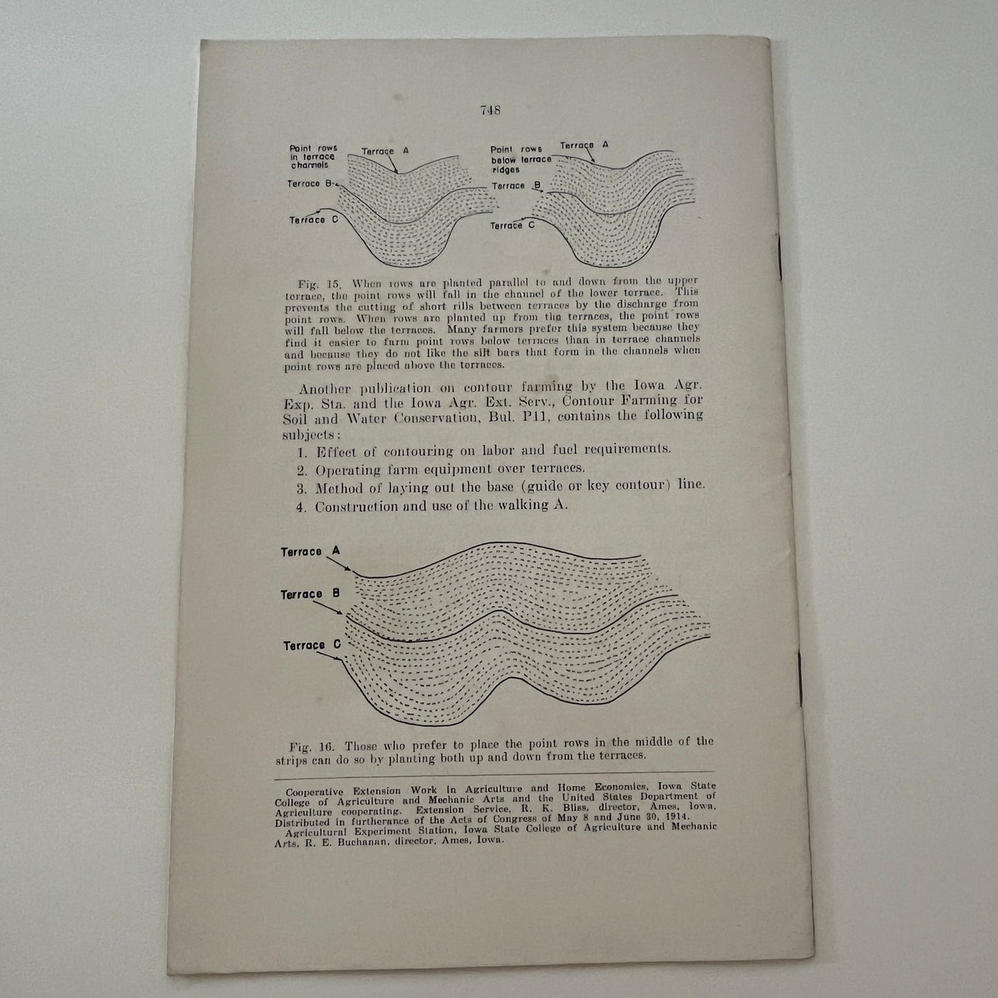 Following the Contour 1943 Ames Iowa Farm Bulletin Booklet TK2-XB4