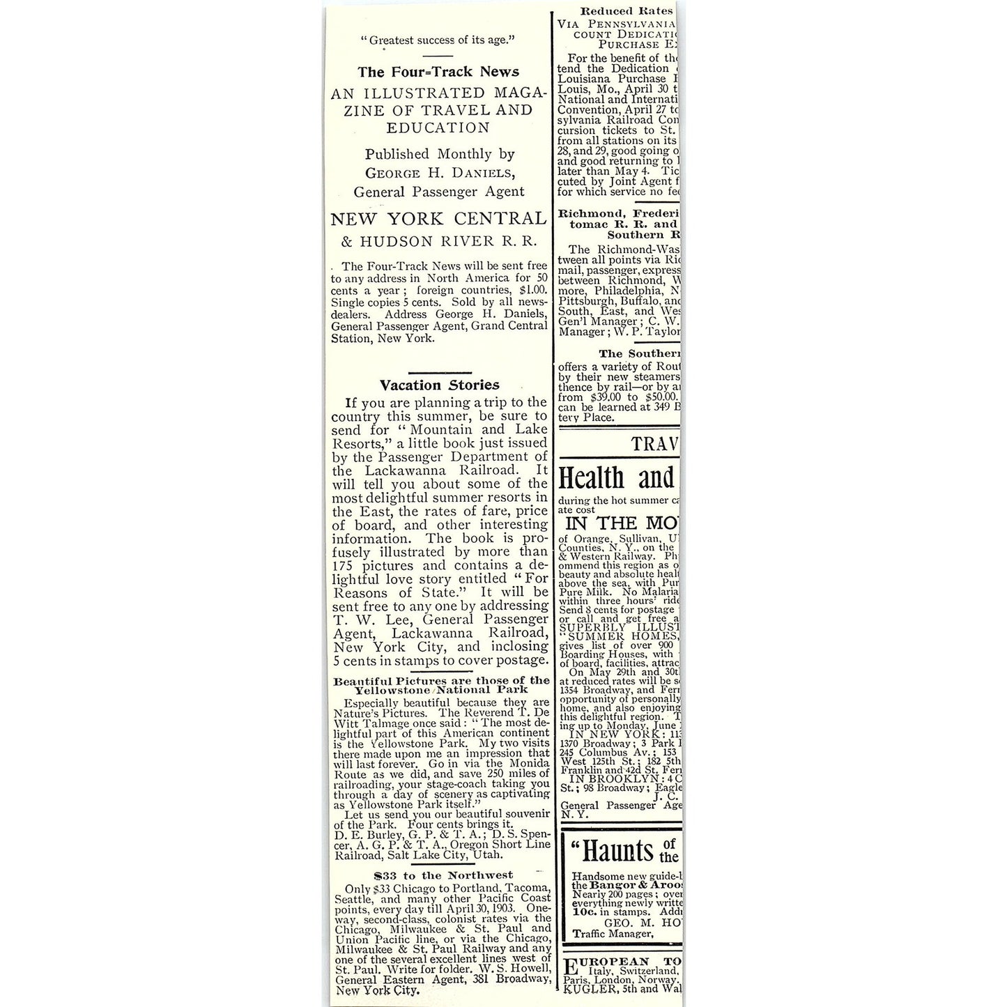 National Cloak and Suit Company West 23rd St New York 1903 Ad AF8-3