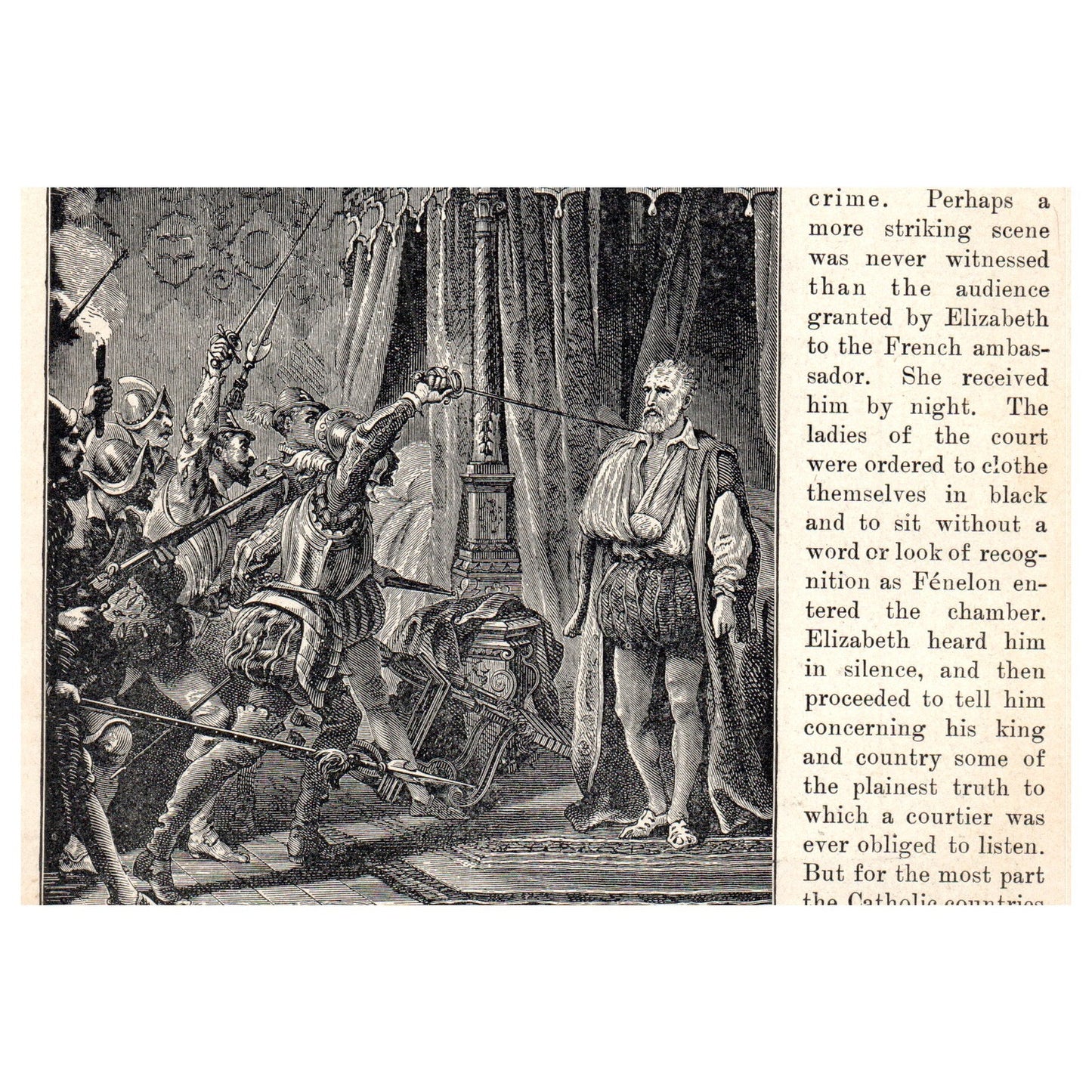 St. Bartholomew 1911 Engraving Print AF5-8