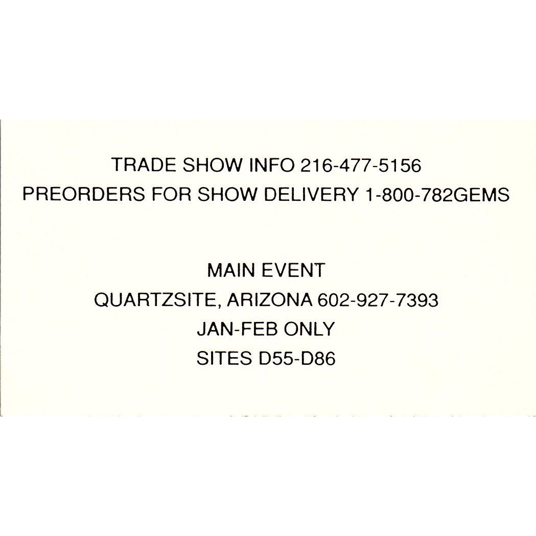 Stefan Mann Leather Goods Scottsdale AZ Vintage Business Card SC9-B1