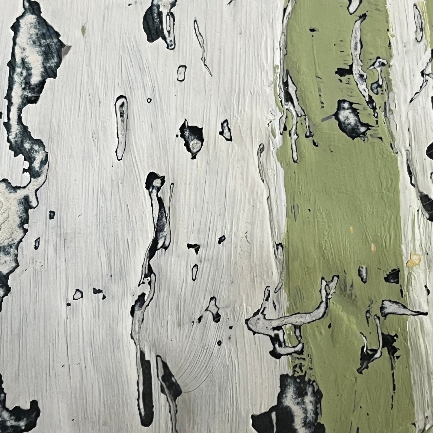 Original Mixed Media Modern Art Collage Painting 11x14 "Morale"